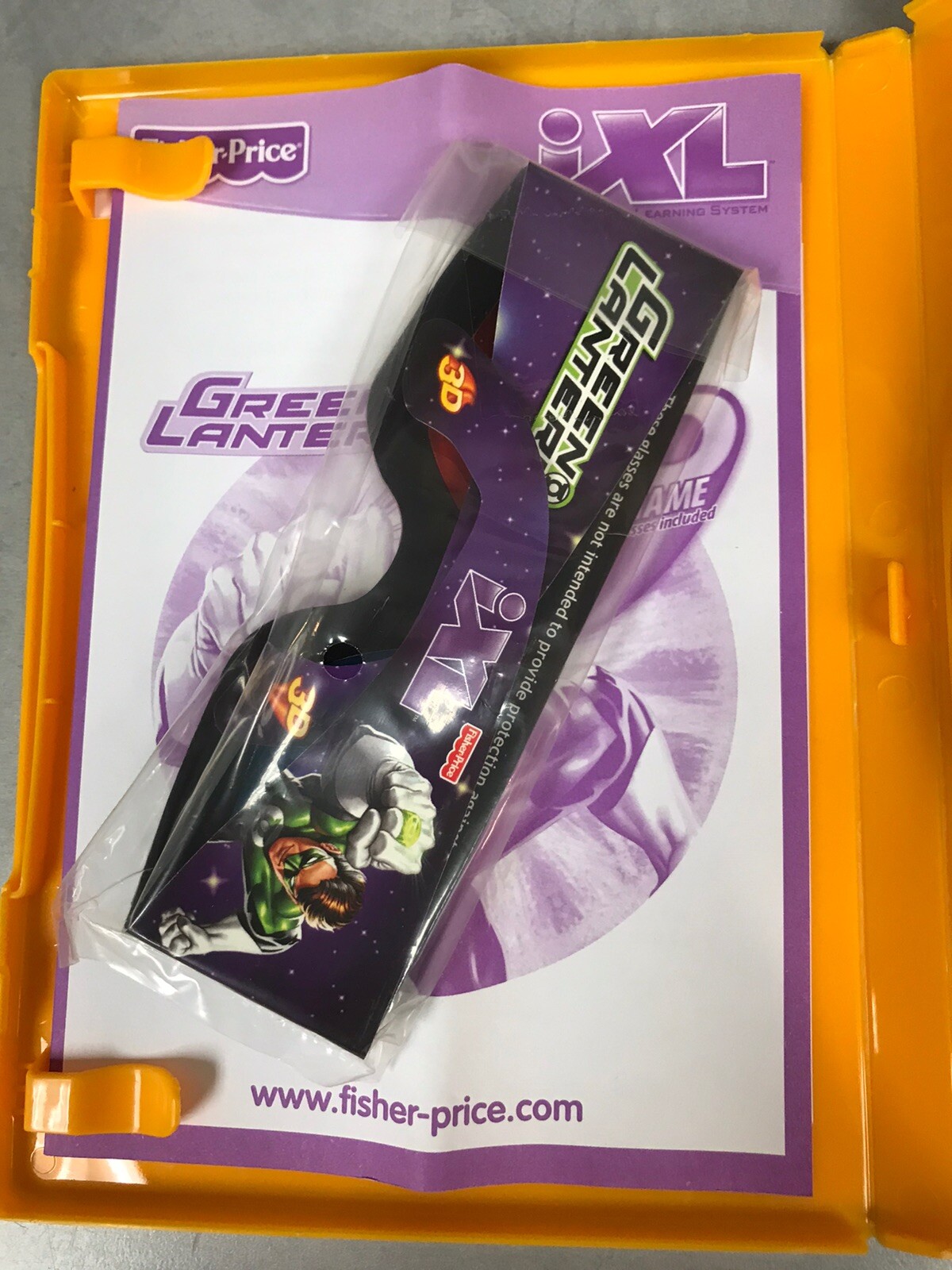 Fisher Price iXL Learning System Green Lantern 3-7yrs 3D Glasses Interactive