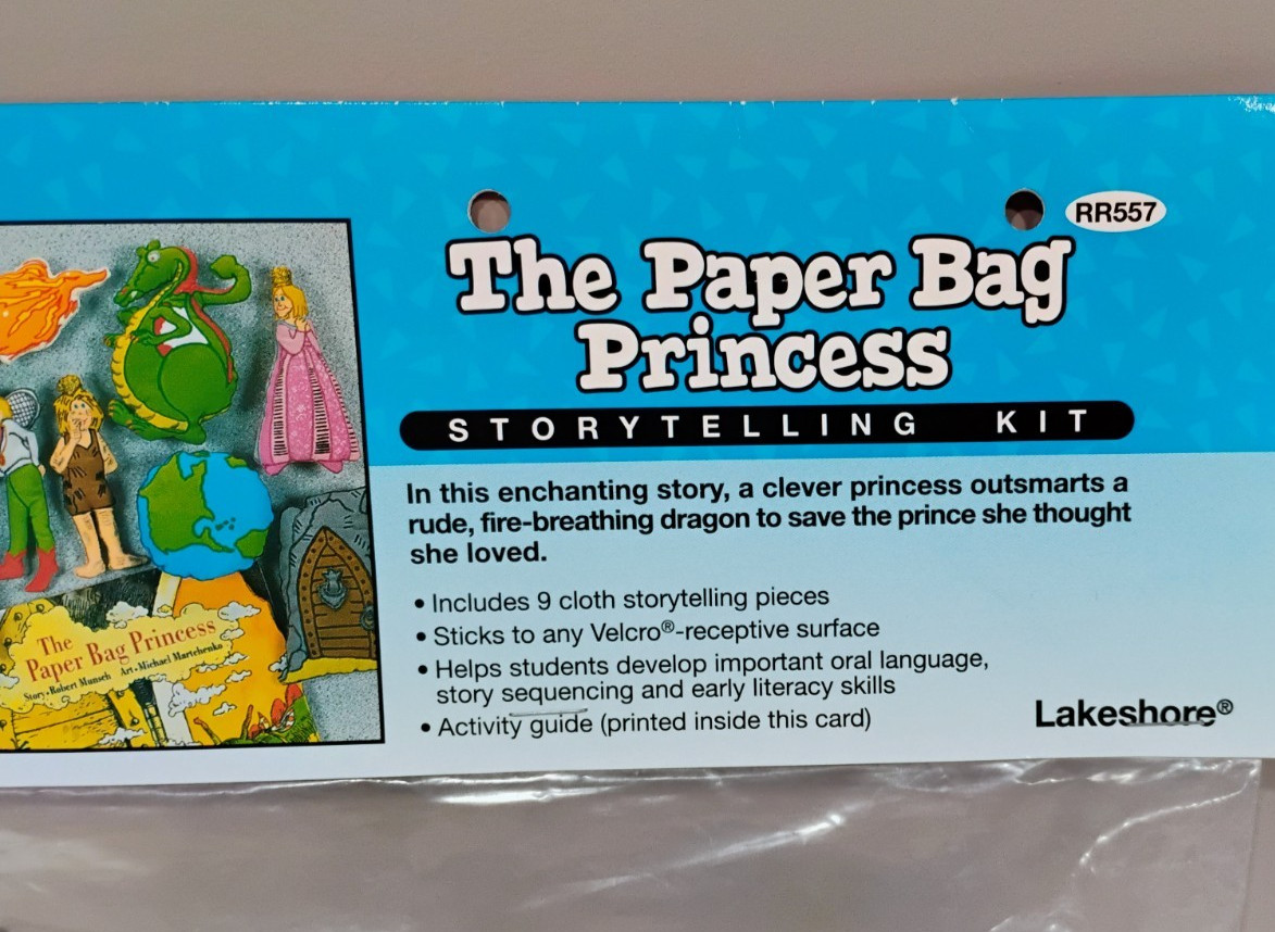 Lakeshore Storytelling Kit The Paper Bag Princess 1999 Vintage Preschool