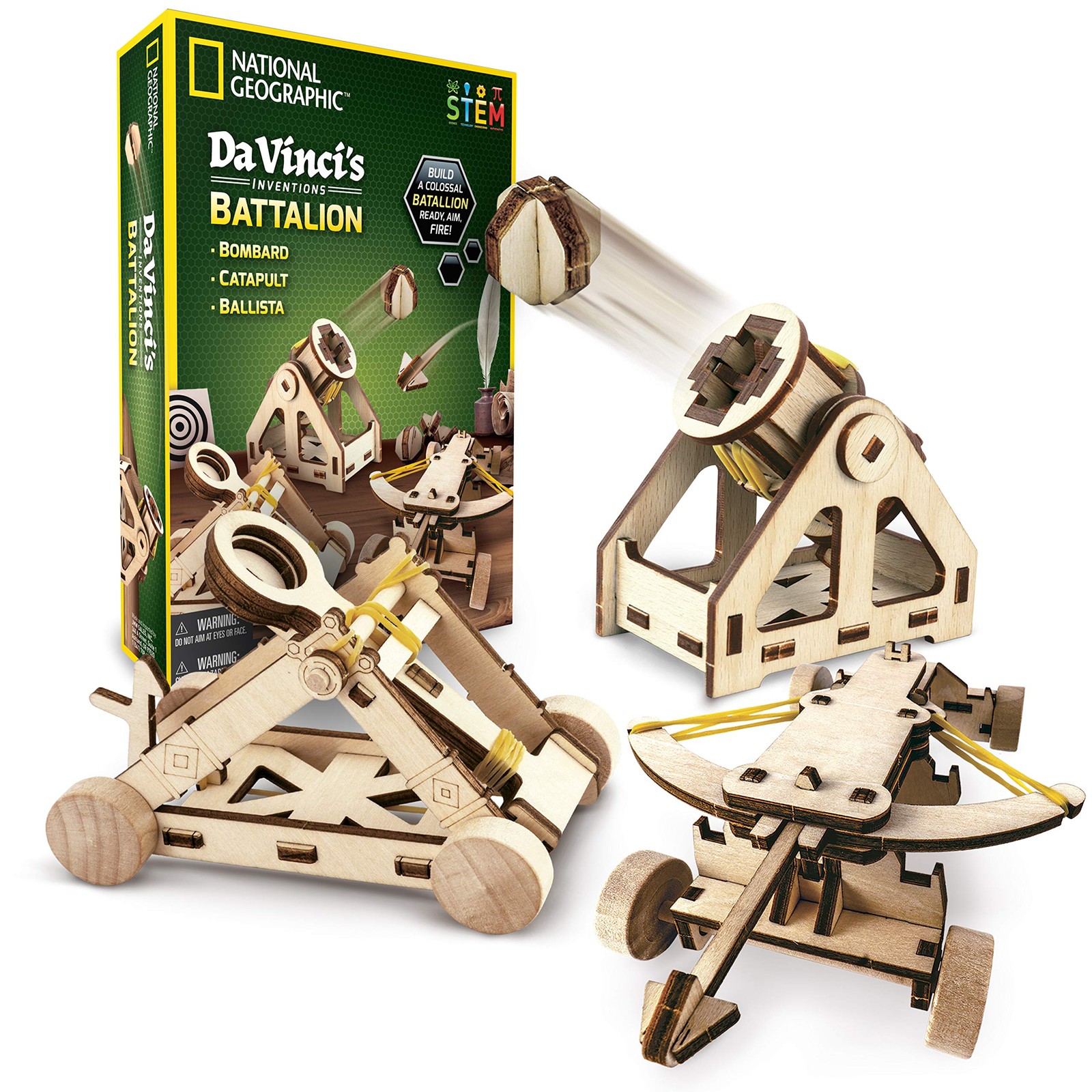 Blue Marble National Geographic Da Vinci Model Kit – Catapult Kit For Kids 3D