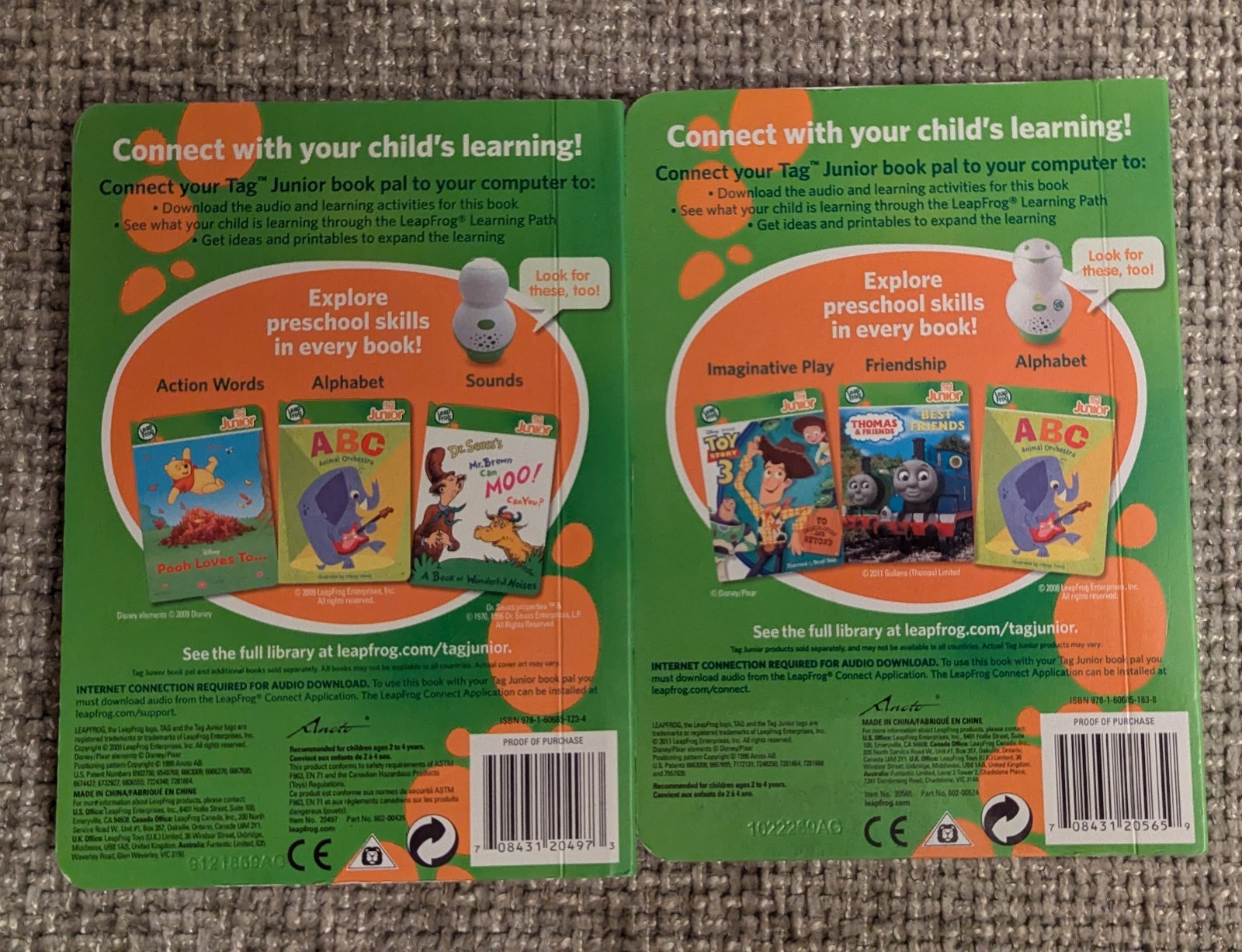Leap Frog Tag Junior Reader wtih 12 Books – TESTED & WORKS w/ Disney & More!