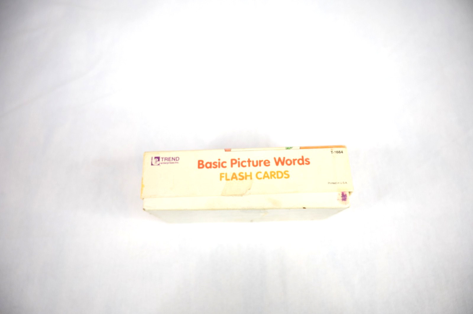 Vintage Basic Picture Words Flash Cards 96 Cards 5 AND UP TREND enterprise 1987