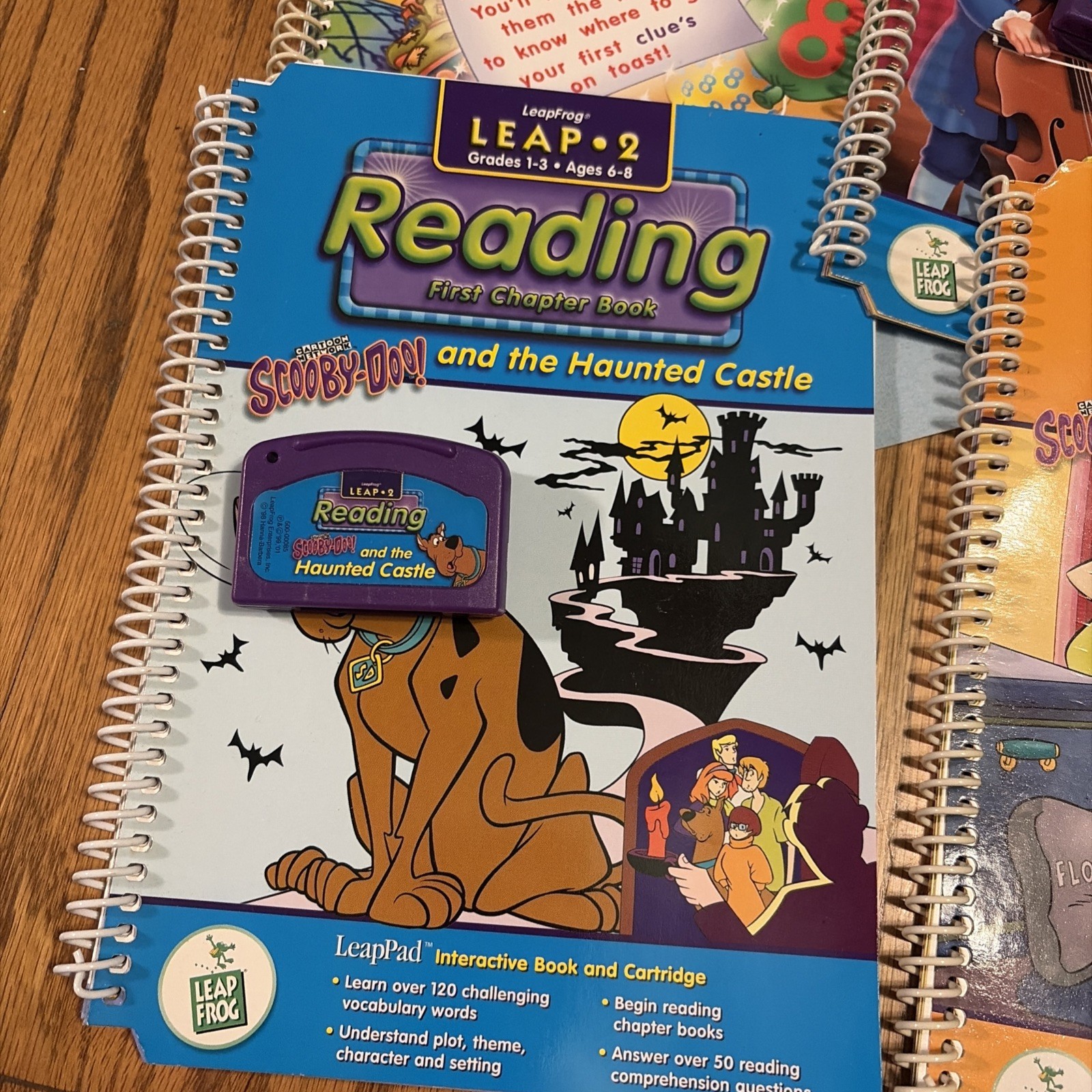 LeapFrog Level 1&2 Books With Cartridges Lot Of 4-Music-Reading-math