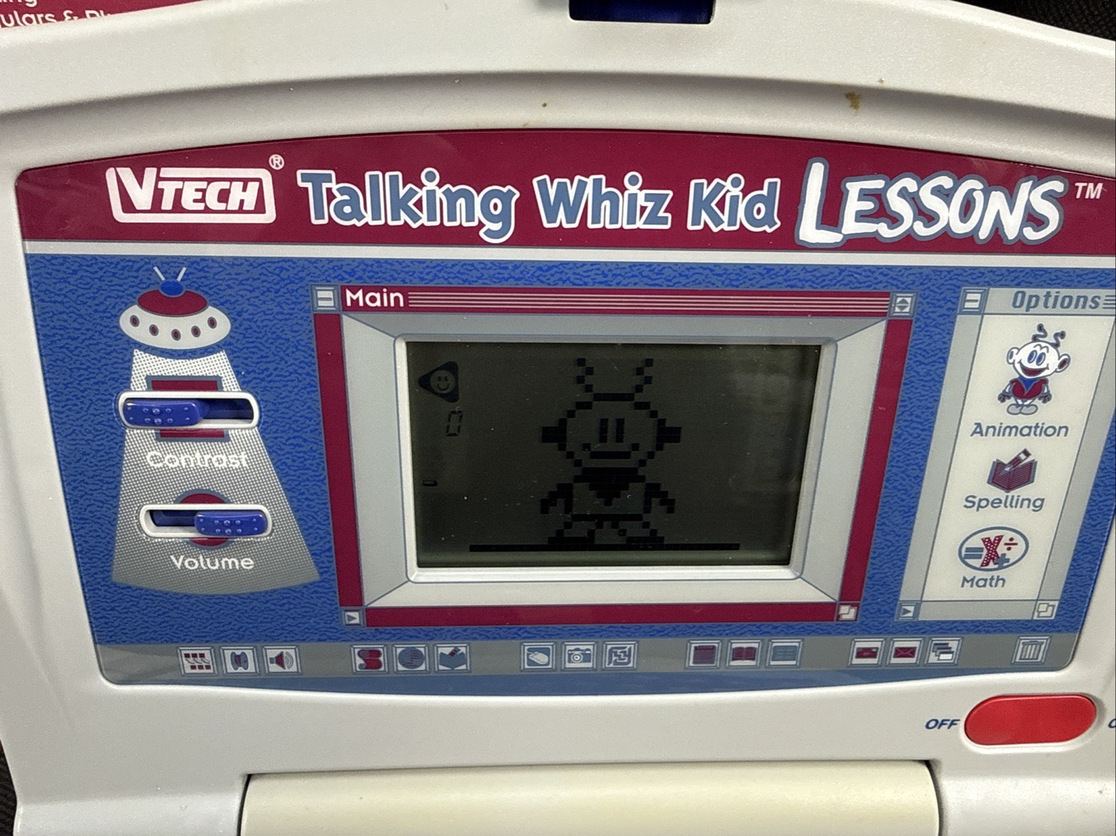 Vintage 1990 Vtech Talking Whiz Kid Learning Toy W/ Manual & Original Box Works