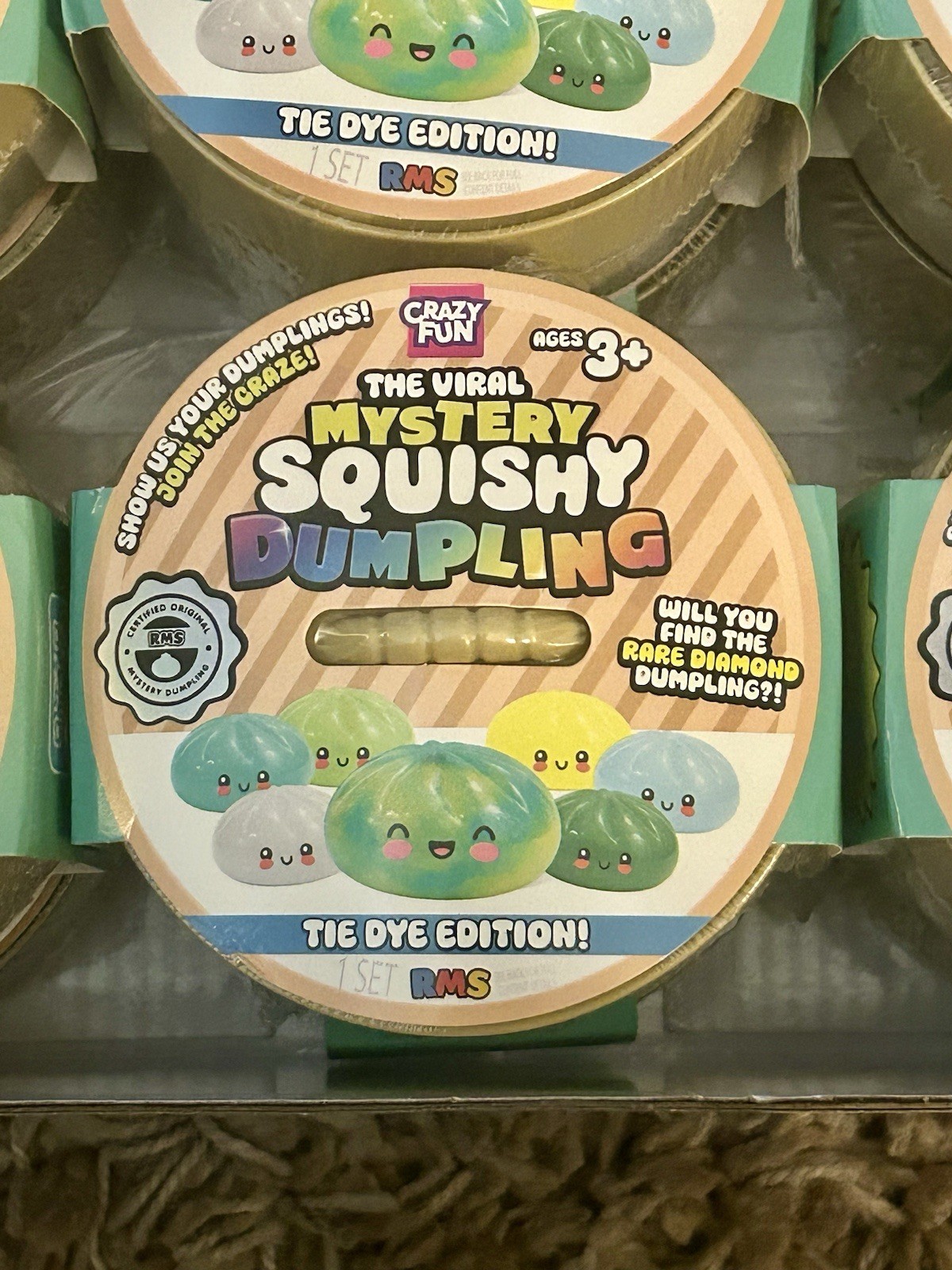 NEW *12* ORIGINAL The Viral Mystery Squishy Dumpling Tie Dye Edition Sealed RMS!
