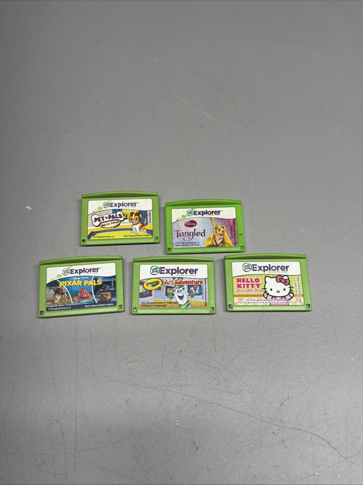 Lot of 5 LeapFrog LeapPad Explorer Learning Games Cartridges Only