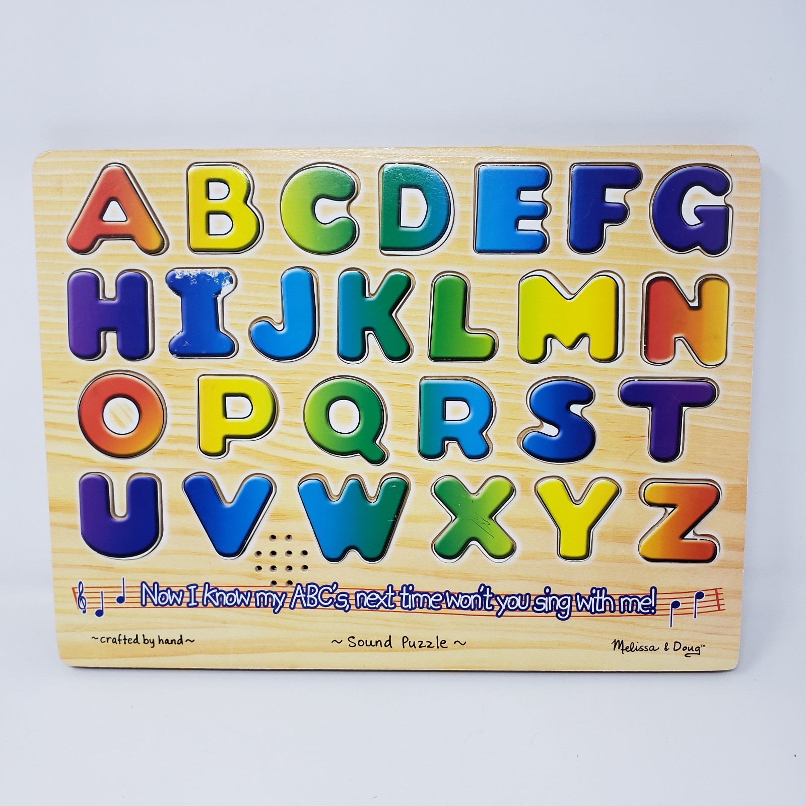 Melissa & Doug Alphabet Sound Puzzle – TESTED WORKS, Handcrafted, #340