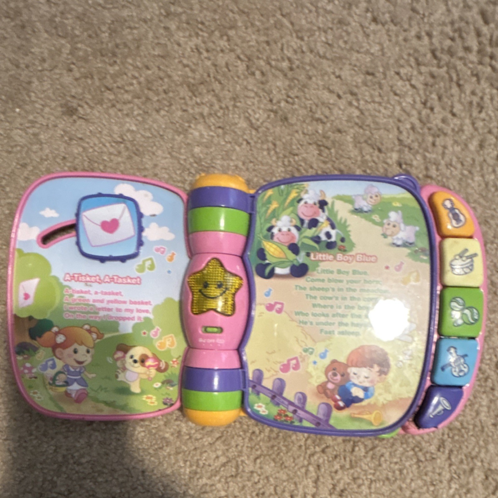 VTech Musical Rhymes Book Learning System Pink for Ages 1-4 Years