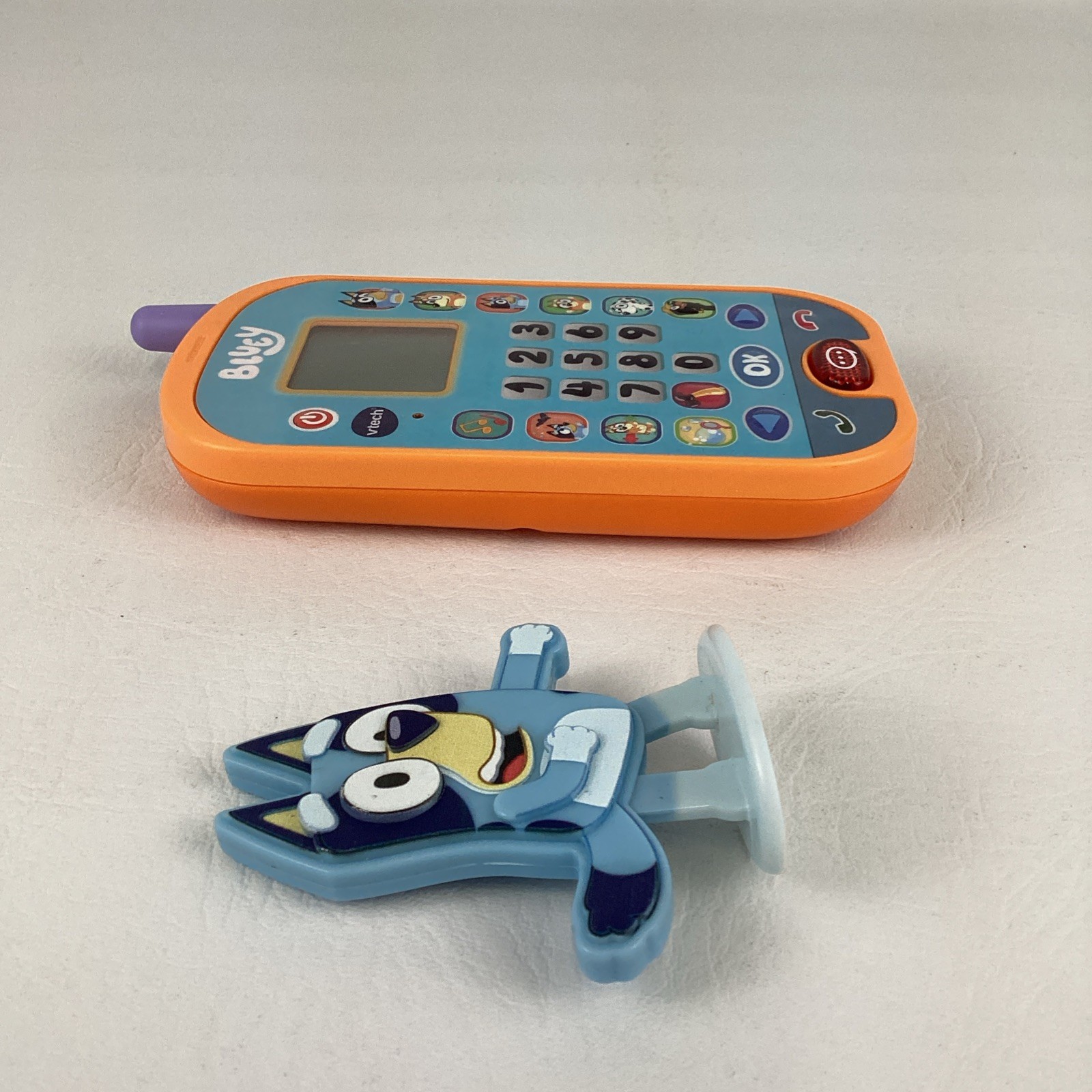 VTech Bluey Ring Ring Phone Handheld Electronic Toy Activity Chat Tested Lot