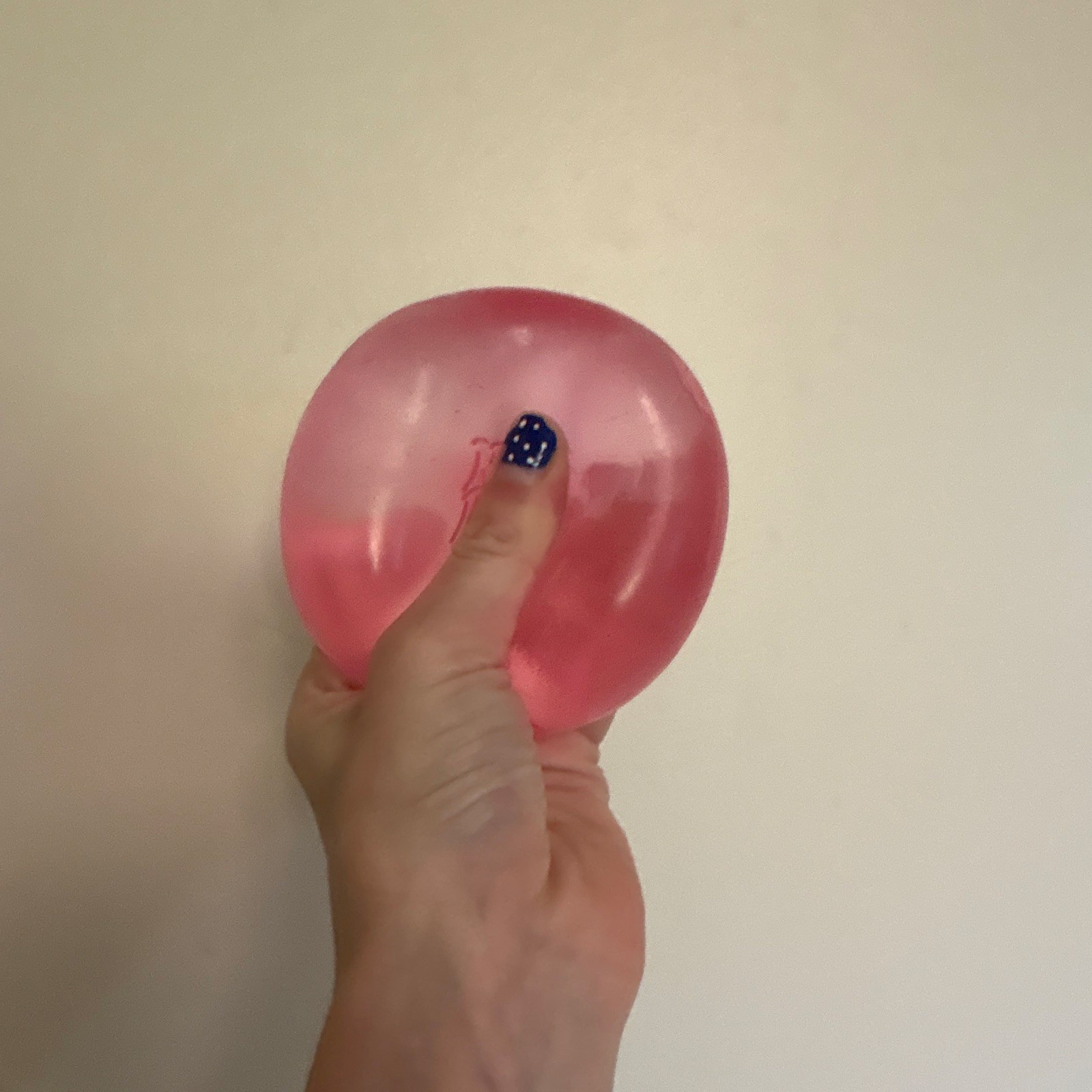 Nee Doh Pink Tactile Squeeze Toy Gel Stress Ball for Ages 3-4, 4-7, 8-11