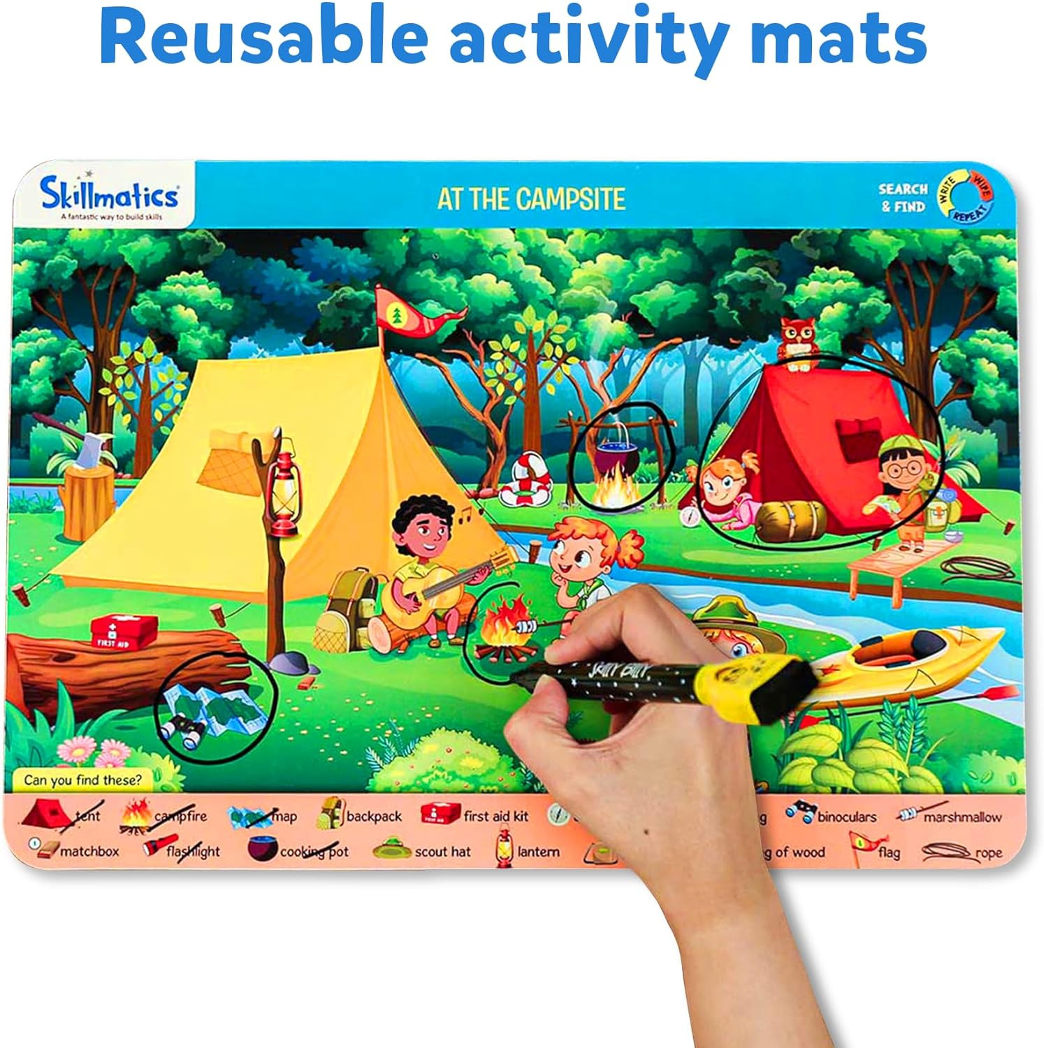 Skillmatics Search and Find Educational Game – Reusable Preschool Learning Activ