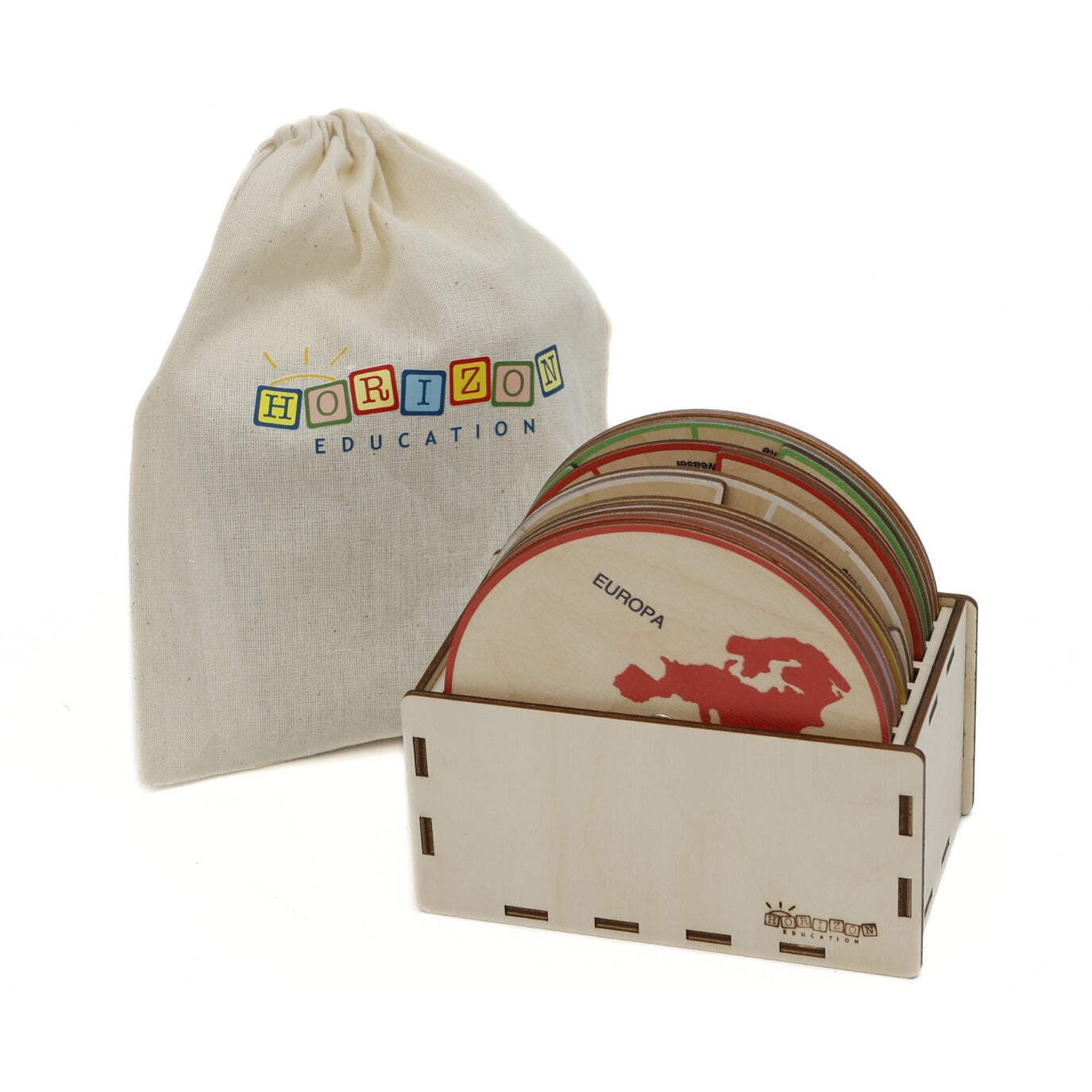 Animals of the World – Montessori Wooden Animal Wheels Set 7 Continents Ages 3+