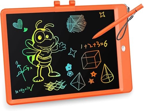 LCD Writing Tablet, 10 Inch Colorful Doodle Board Drawing Tablet, 10in Orange