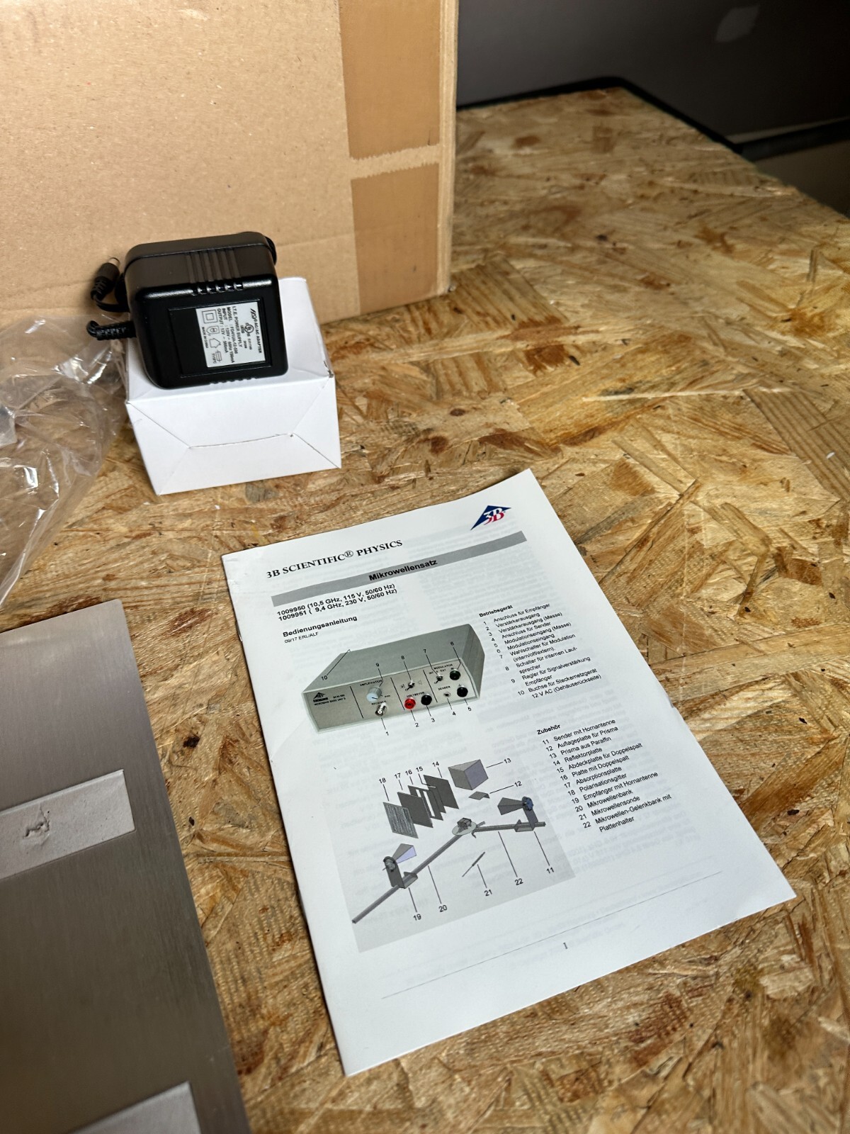 NEW 3B Scientific U8493600-115 Microwave Set, 10.5 GHz, 115V, 50/60 Hz