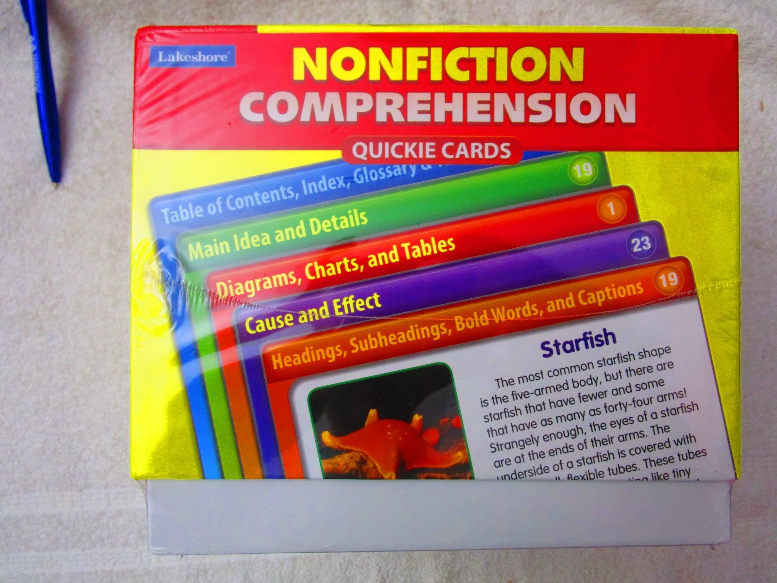 Lakeshore Nonfiction Comprehension Quickie Cards #LL862