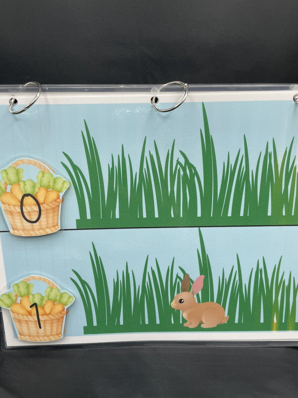 Preschool File Folder Busy Book Activity Game Counting Numbers 0-10