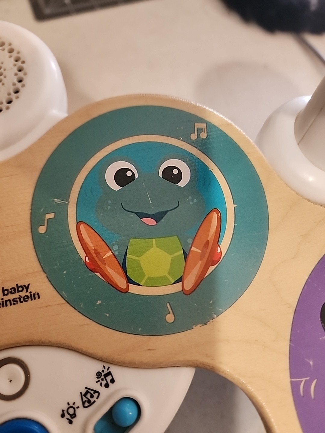 Baby Einstein Together in Tune Magic Touch Drums Wireless Wooden Toddler WORKS!