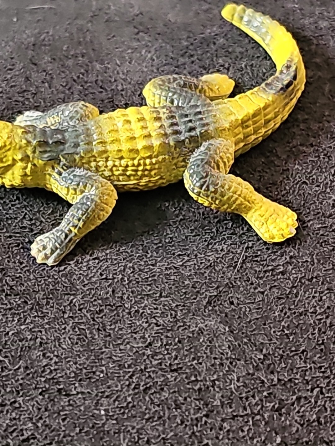 Unbranded Yellow/ Black Alligator Soft Plastic – 2.5 Inches Long