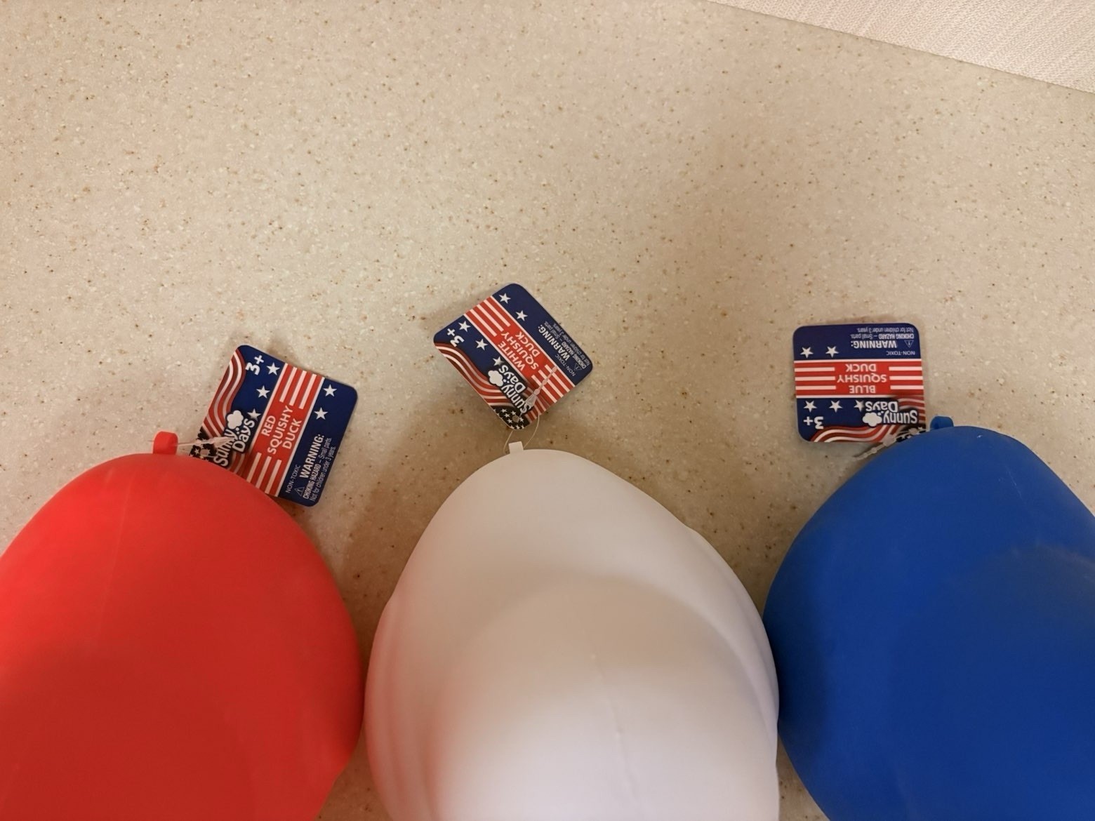 Red White and Blue Sunny Days Duck SET OF 3