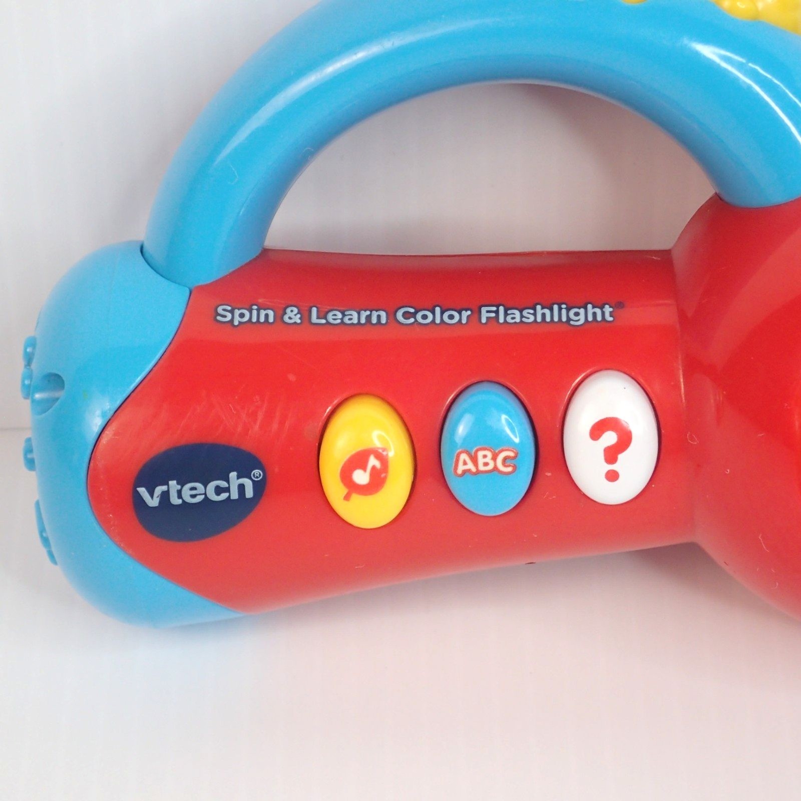 Vtech Spin And Learn Color Flashlight Music Educational Red & Blue
