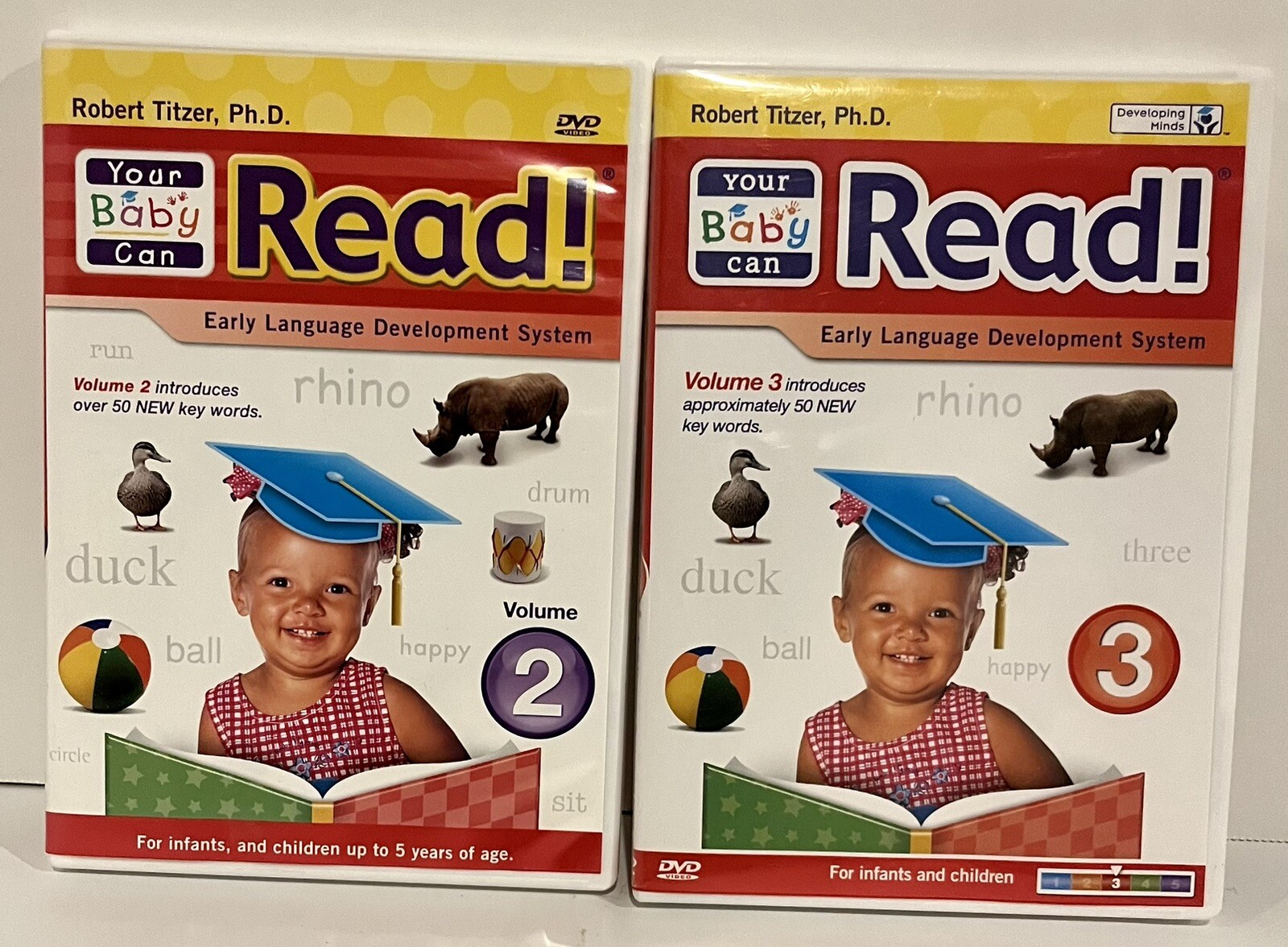 2008 Lot Of 4 Your Baby Can Read Early Language Development System DVD Lot