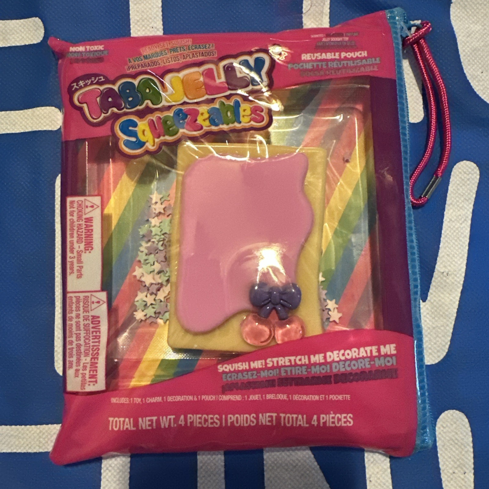 Squishy Taba Jelly Squeezeables Cherry Poptart Squish Squeeze Fidget Sensory Toy
