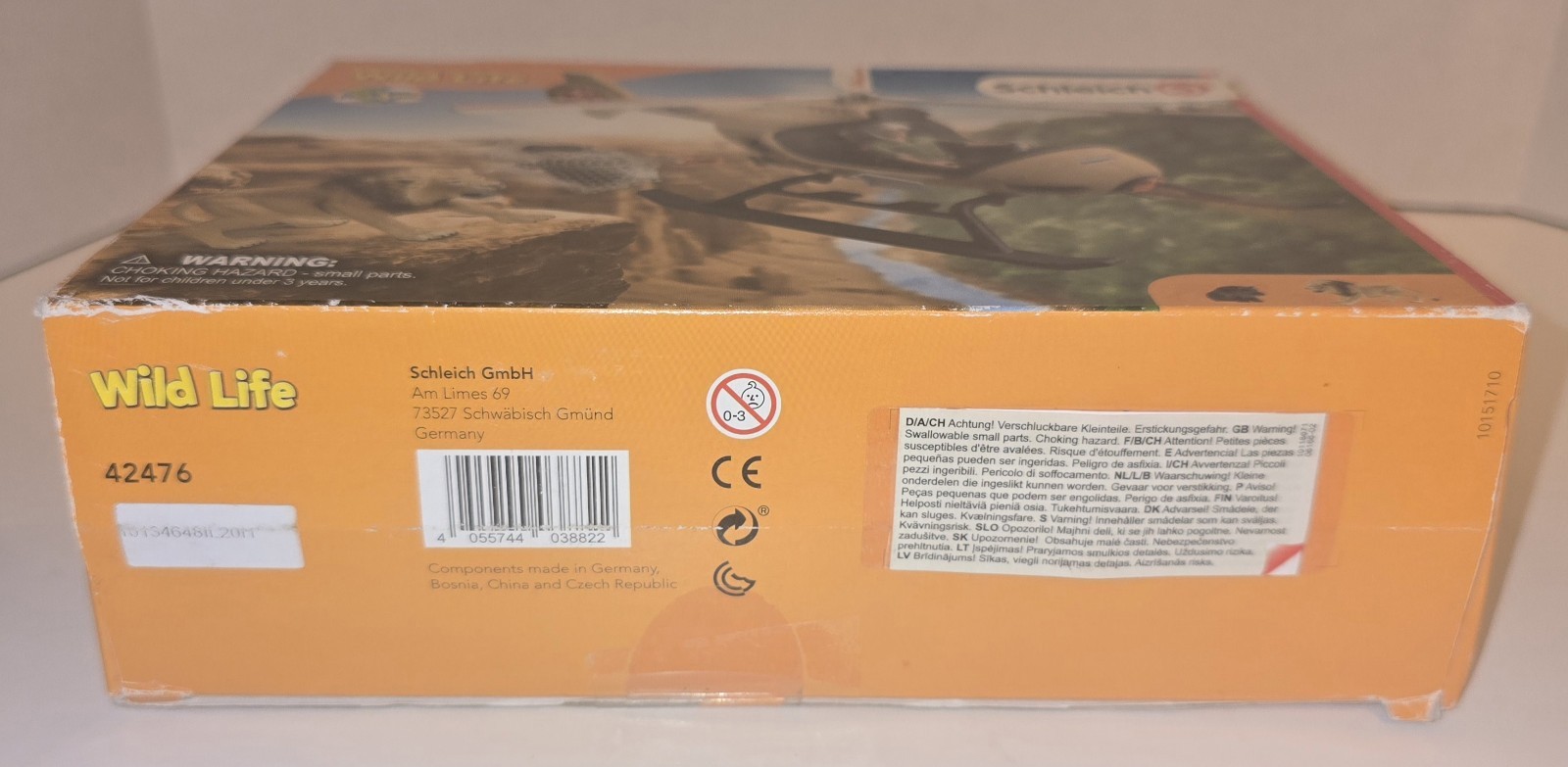 New Schleich Wildlife Animal Rescue Helicopter 8 pc set with Lion and Hippo Fig