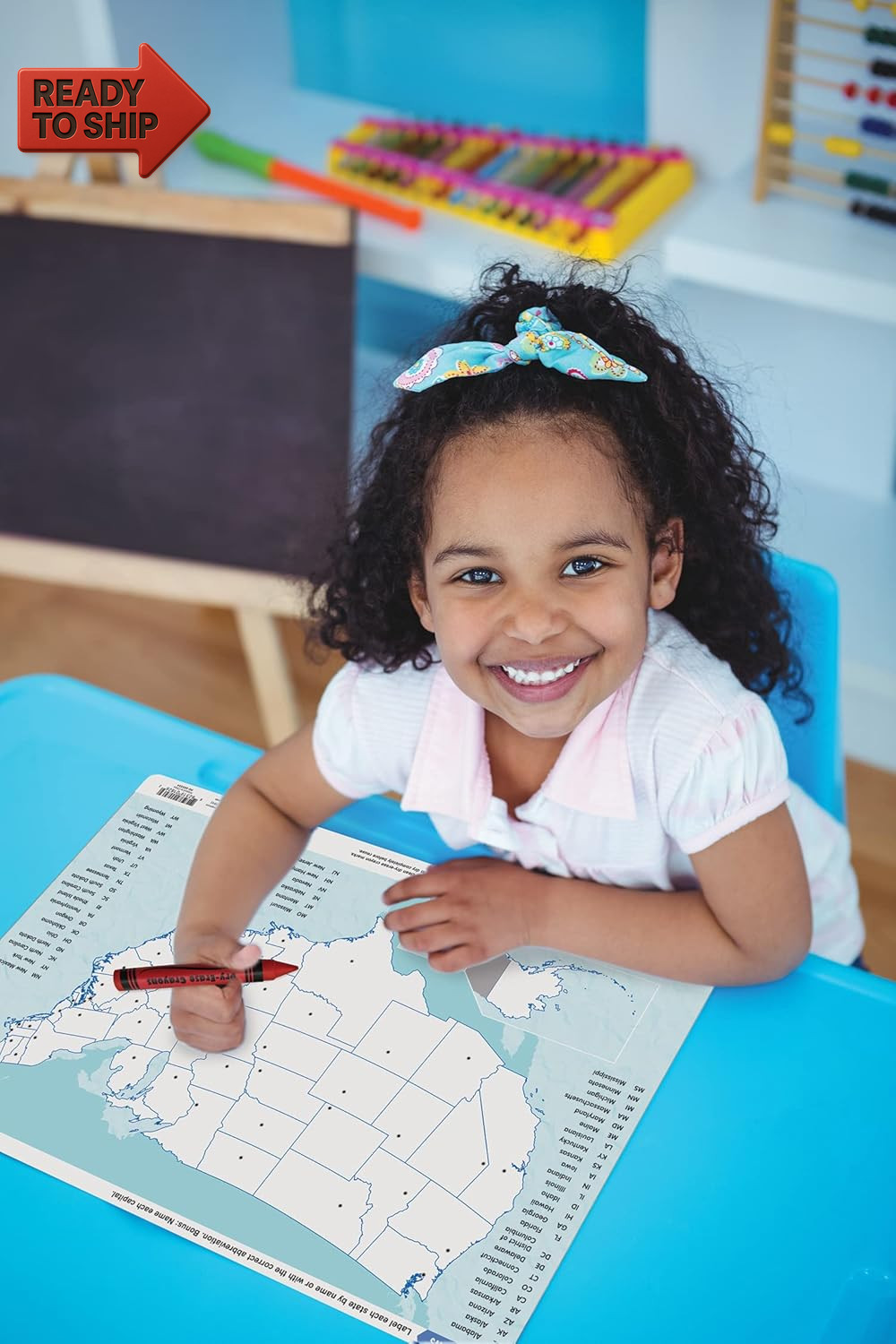 United States of America Map Learning Mat