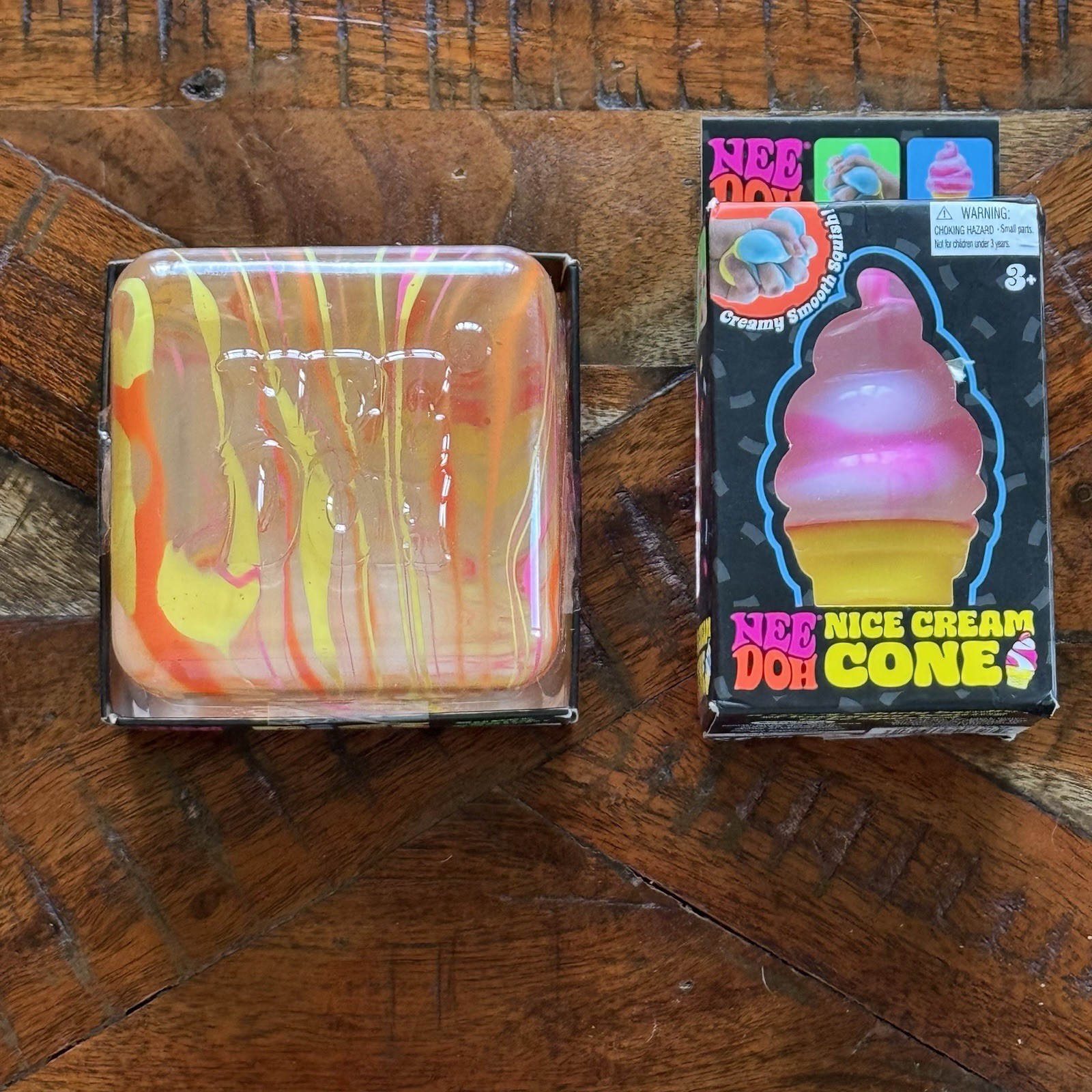 Needoh Nice Berg Swirl Orange / Yellow amd Ice Cream Bundle
