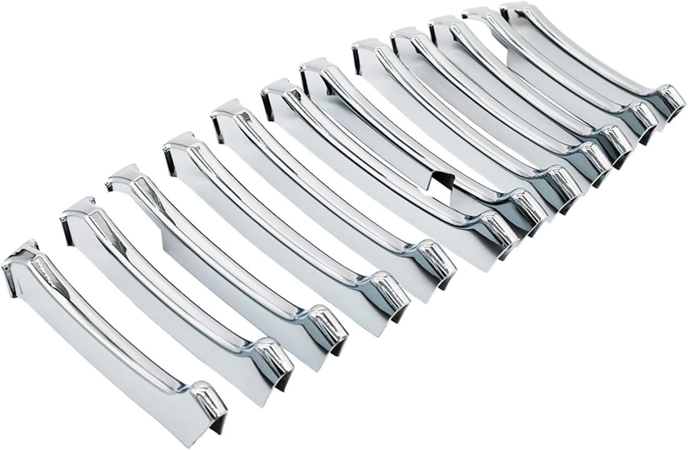 Front Grill Chrome Trim Compatible with Maserati Ghibli 2013 2014 2015 2016 2017