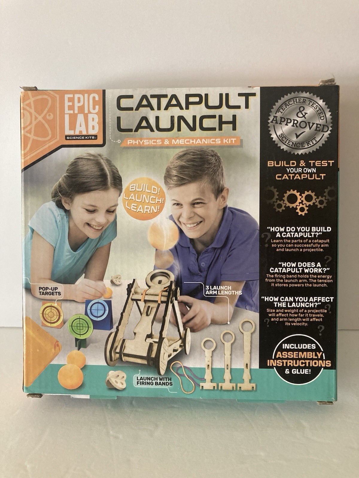 Epic Lab Science Kits Physics & Mechanics Kit Catapult Launch 2021 Brand New
