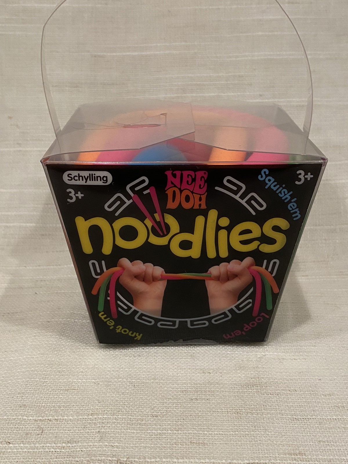 NEW NeeDoh Noodlies 2019 Schylling Sensory Stretchy 5 Colors Authentic