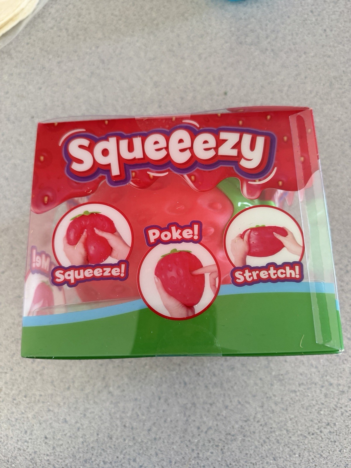 New TikTok Viral Jumbo Squishy Strawberry Sensory Toy Squeeezy 6″ Toymendous!
