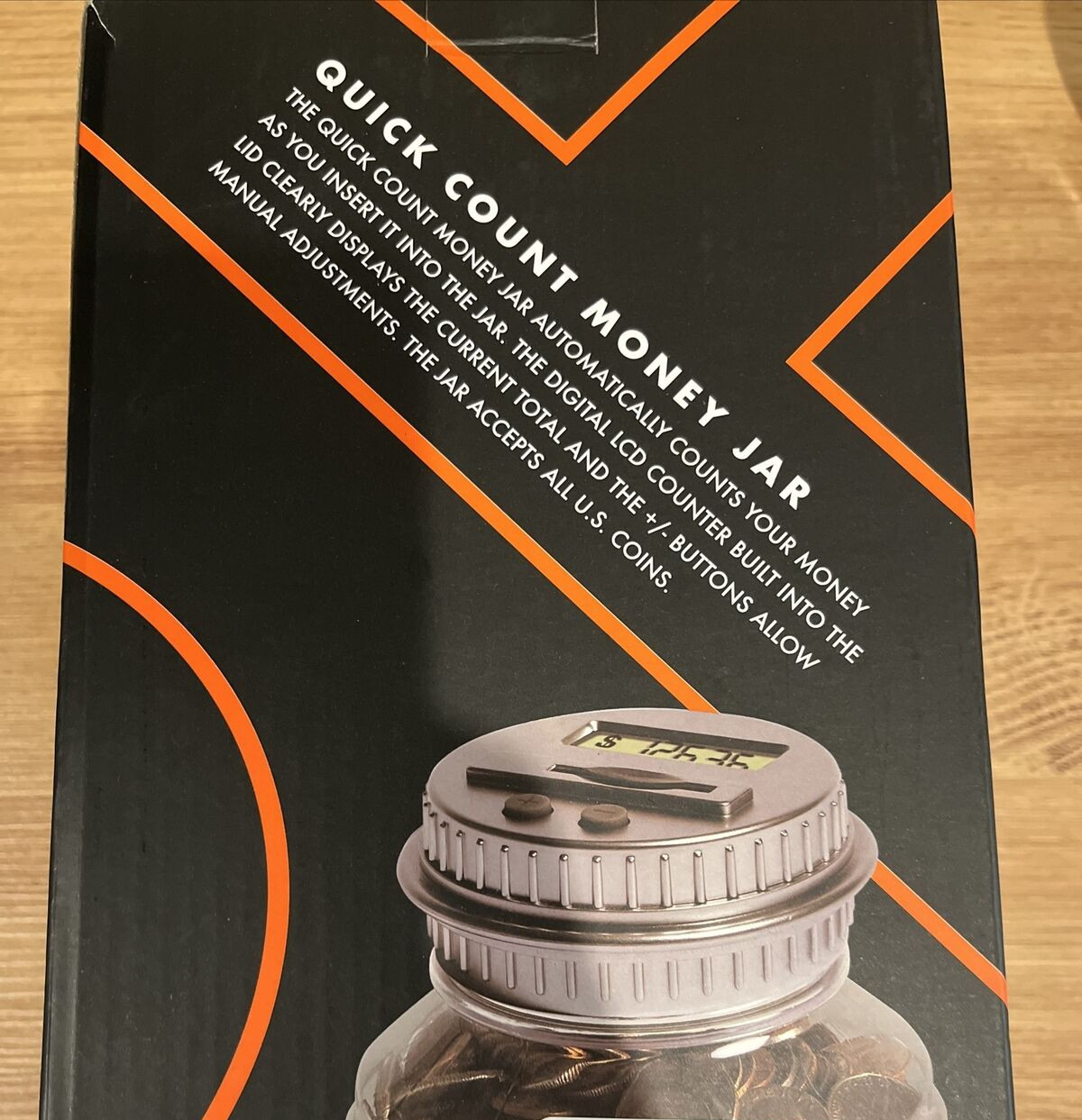Black Series Brand Digital Counting Money Jar NEW