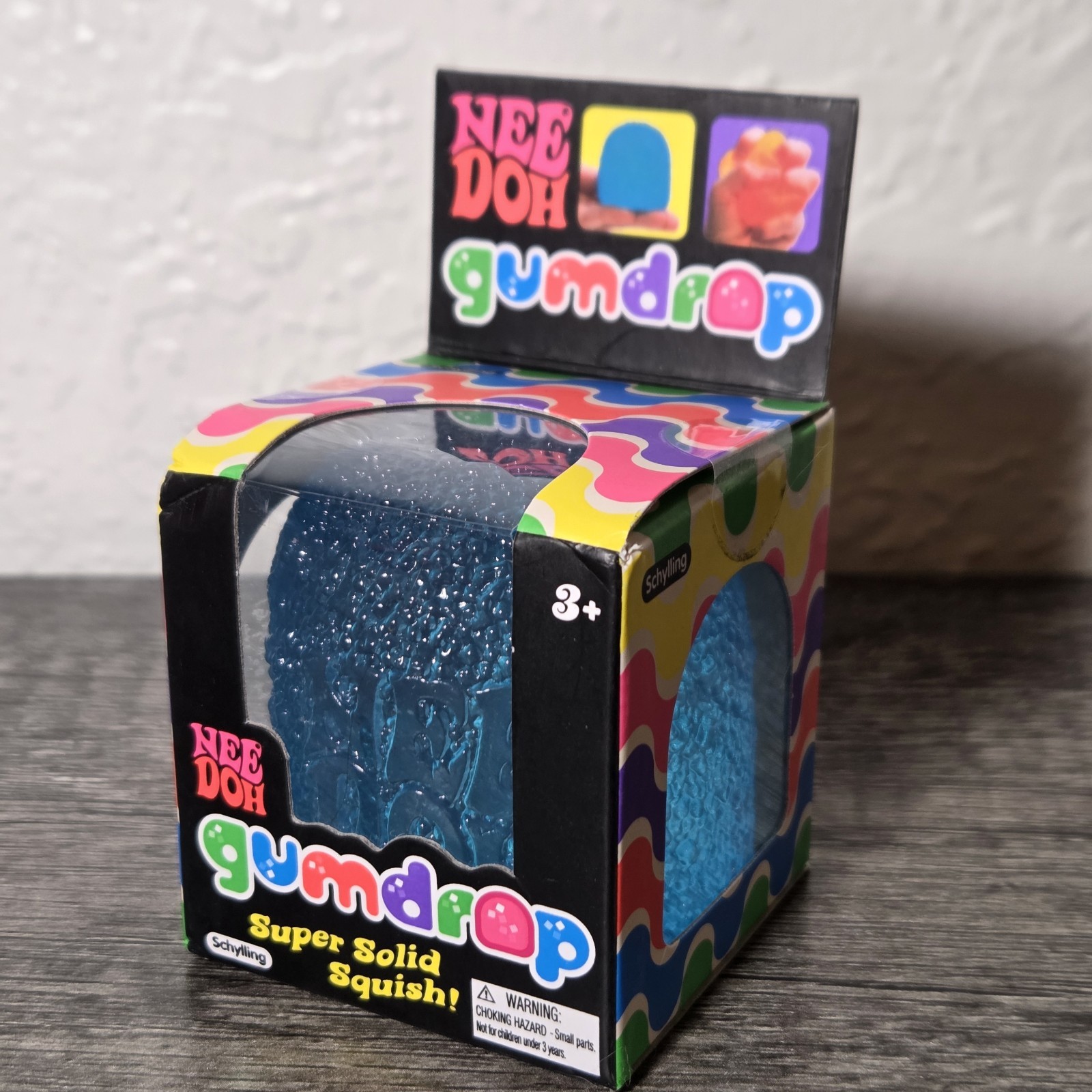 Needoh Gum Drop BLUE Squishy Fidget Ball Viral Tiktok Trend Gumdrop NEW NEE DOH