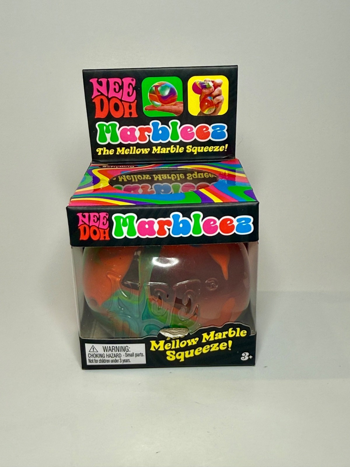 ULTRA RARE 🔥 NeeDoh Marbleez Mellow Marble Multicolor Squishy Toy ✨ AUTHENTIC