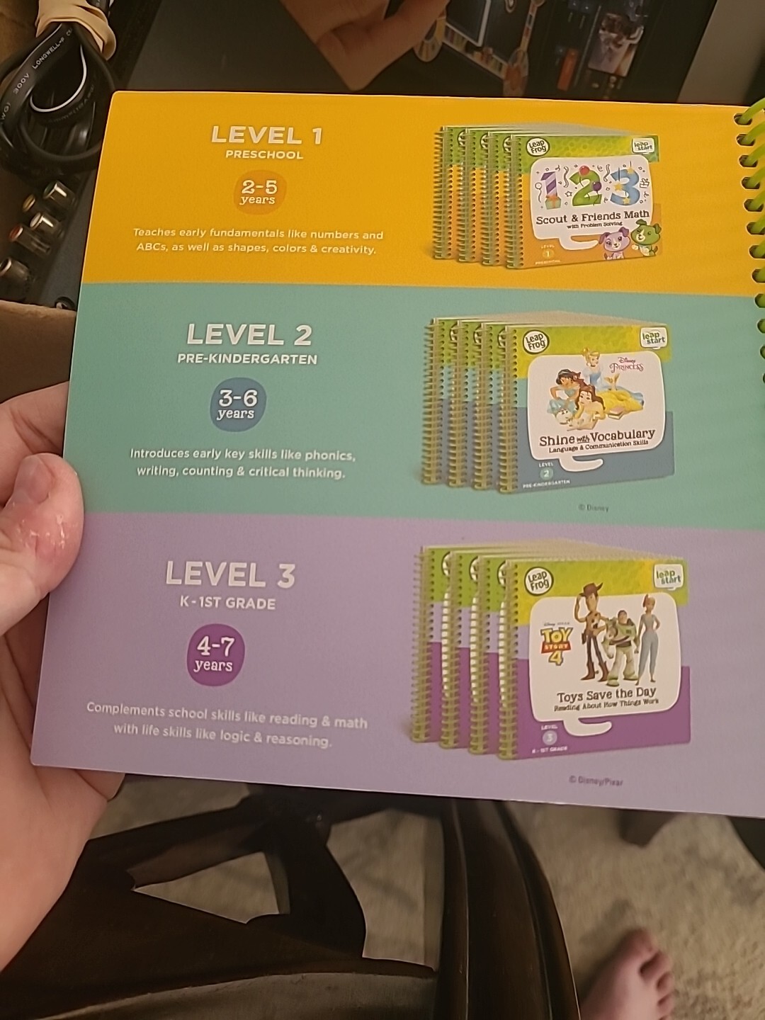 LeapFrog LeapStart Learn To Read Book 3 Meet Bot Short O & Short I 0187