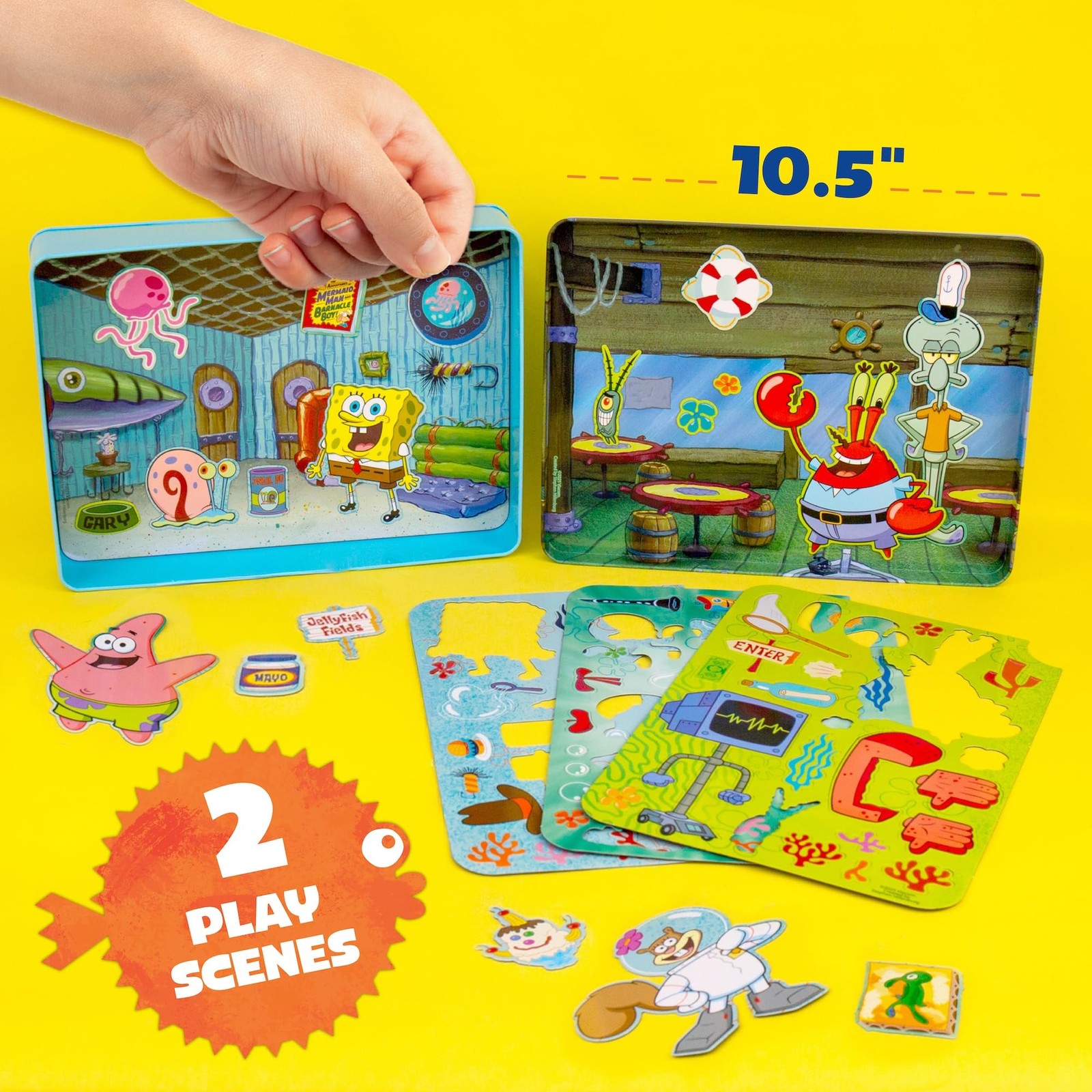 Spongebob Squarepants Magnetic Playset, 7.16 x 1.57 x 9.57 inches,