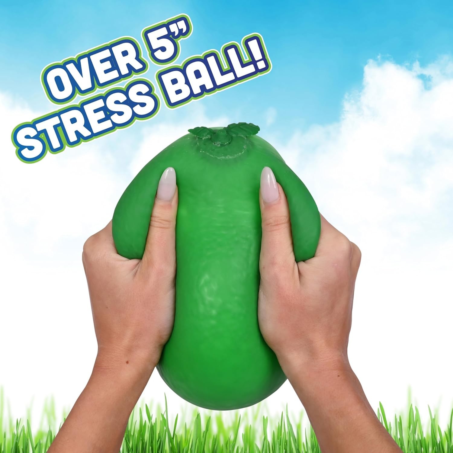 Squishy Lime Toymendous XL Jumbo Sensory Fidget Fruit Squeezy Toy -FAST SHIPPING