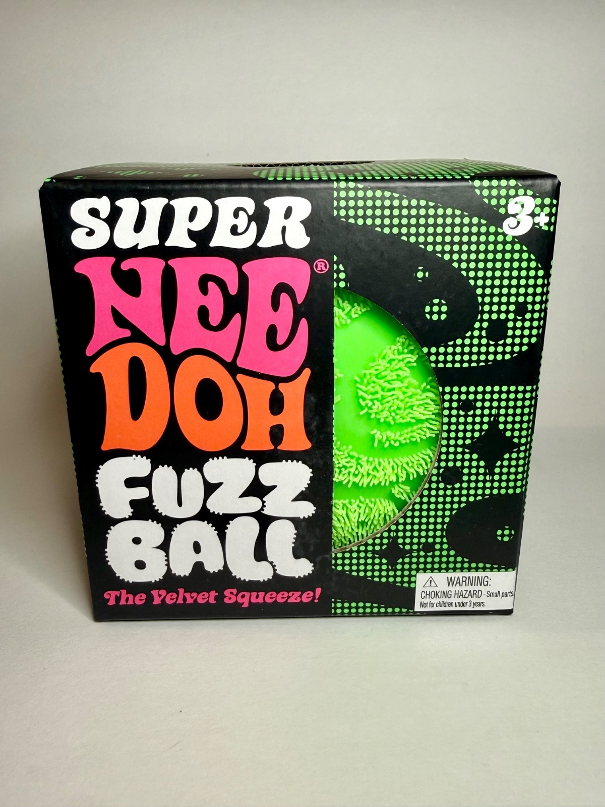 NeeDoh SUPER FUZZ Ball Green XL Giant Fuzzy Squishy Stress Toy 🔥 100% AUTHENTIC