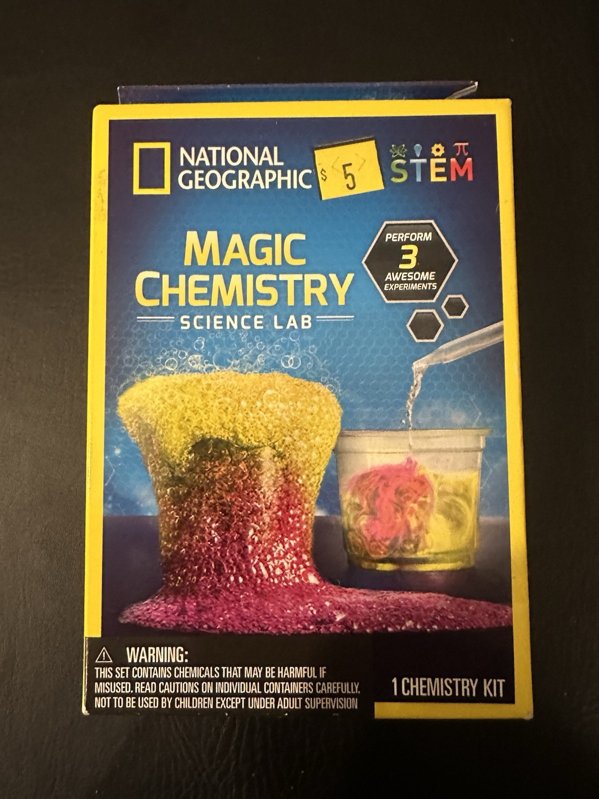 National Geographic Magic Chemistry Stem Science Lab, 2022, 1 Kit, New In Box