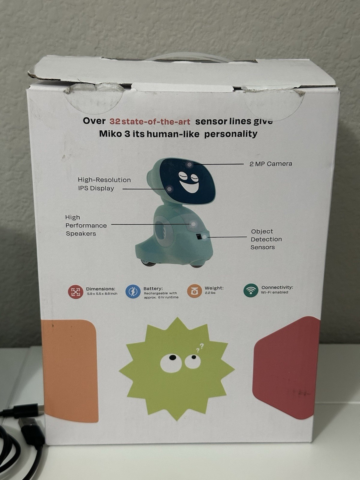 Miko 3: Ai-Powered Smart Robot for Kids – STEM Learning & Educational Robot Blue