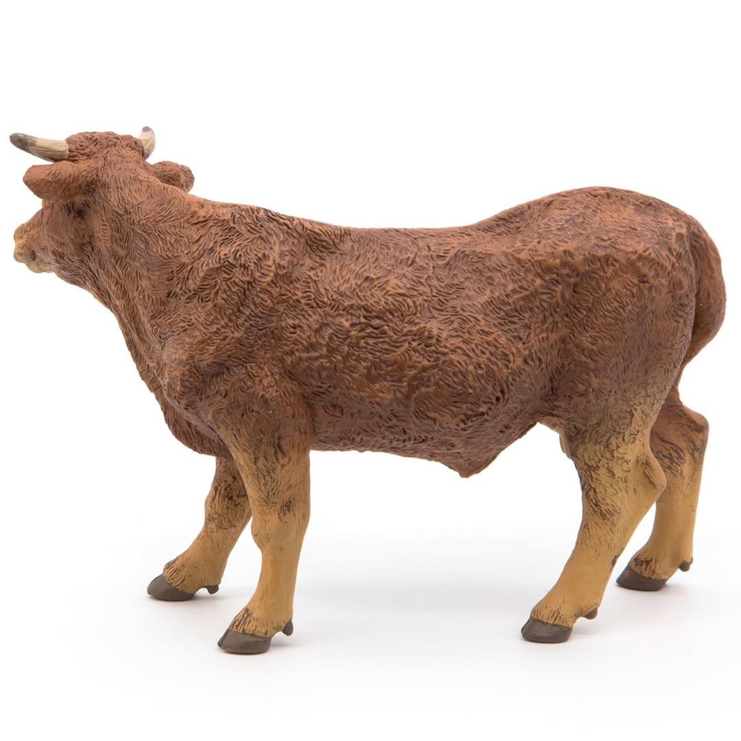 Limousine Cow Figurine – Hand Painted Farm Animal Toy Figure – Papo 51131