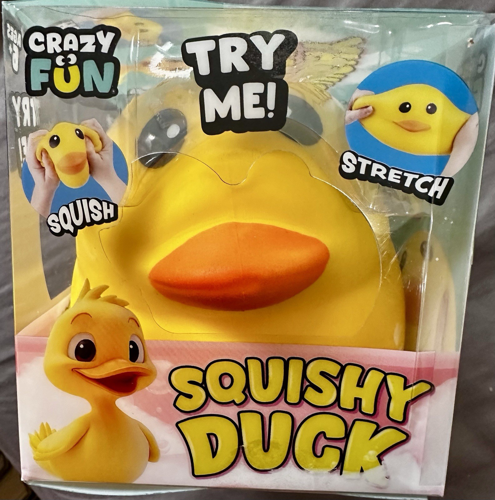 RMS Crazy Fun Squishy Duck Yellow Stretchy Squishy Toy 🔥Like Needoh
