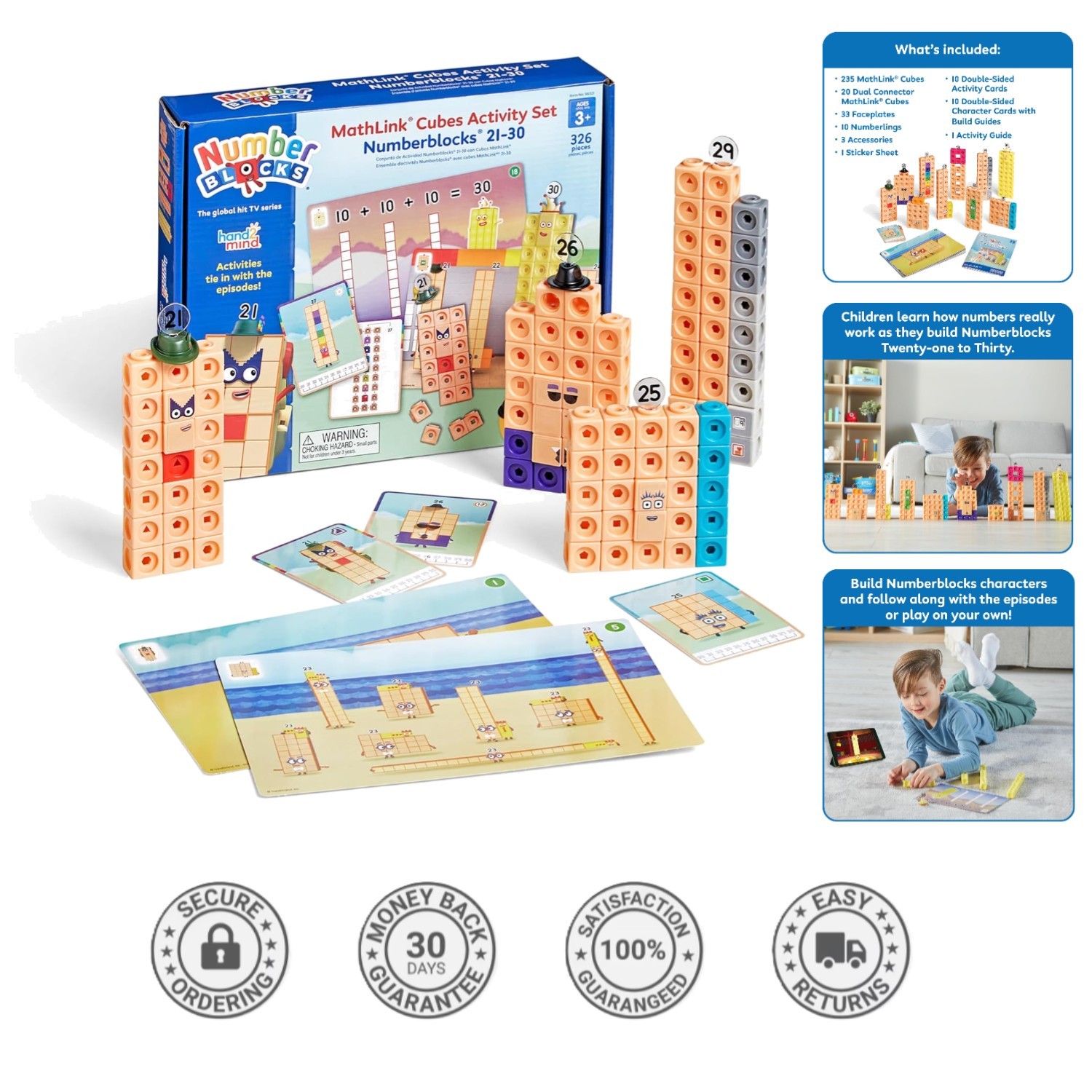 Numberblocks MathLink Cubes Set – 235 Pieces for Hands-On Math Discovery