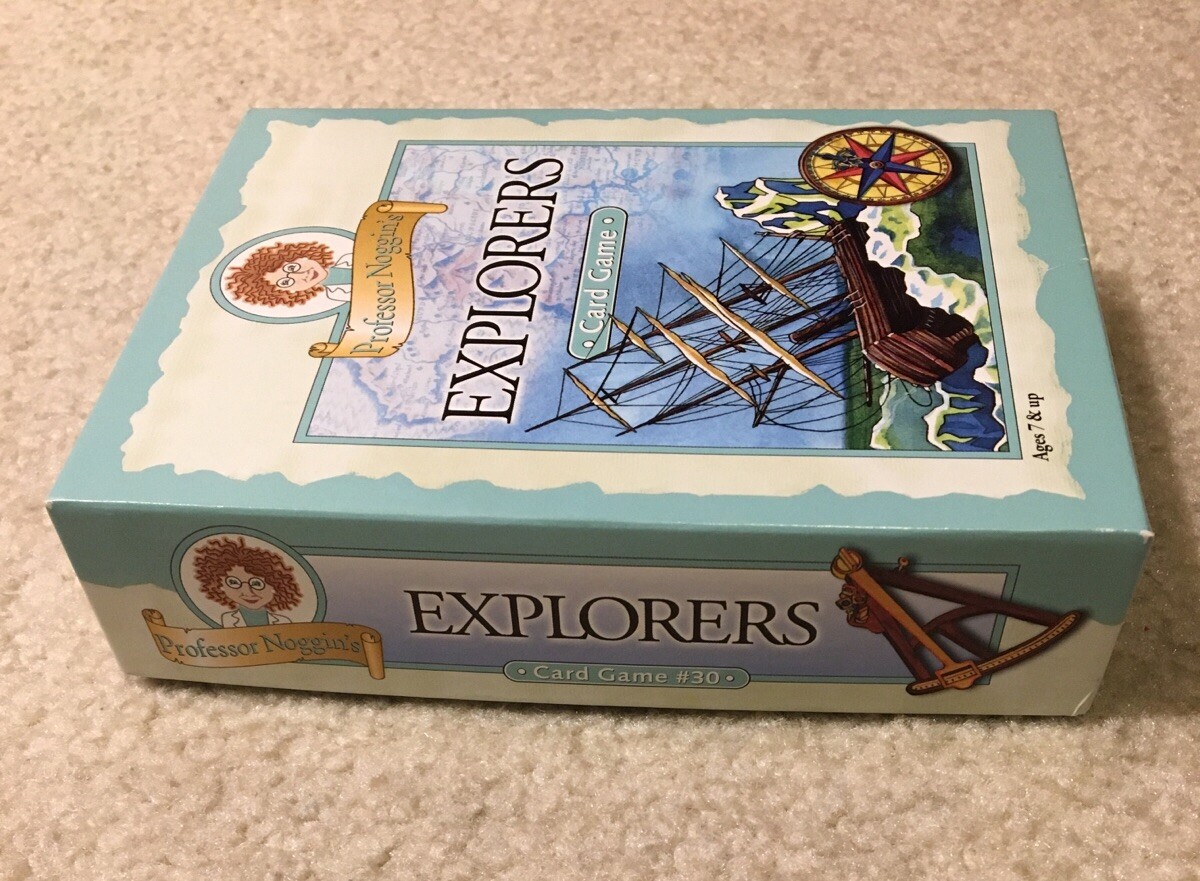 Professor Noggin’s Explorers History Geography Educational Card Game Complete