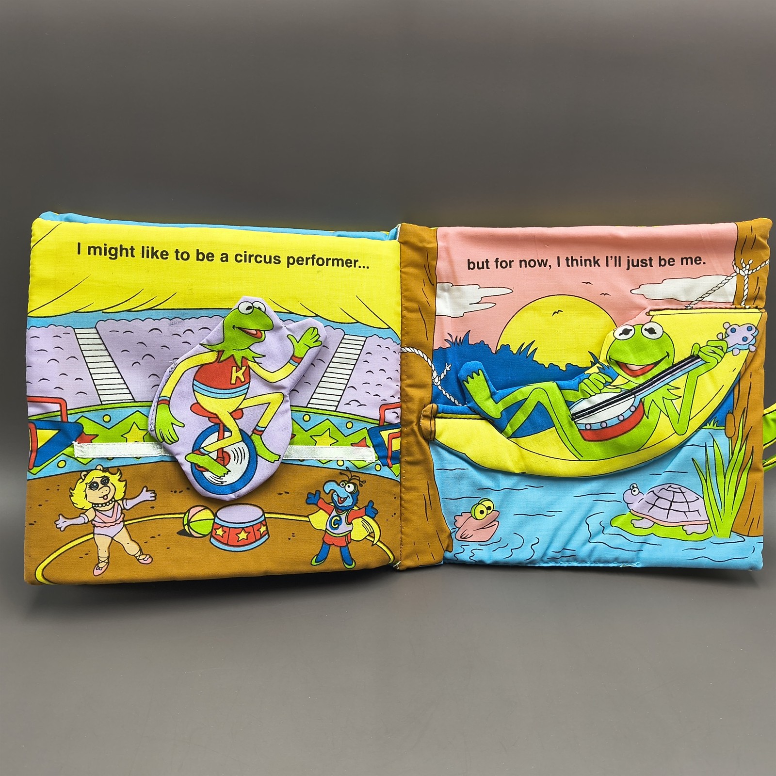 Muppets Kermit “What Could I Be?” Interactive Cloth Book – Learning Reading Fun