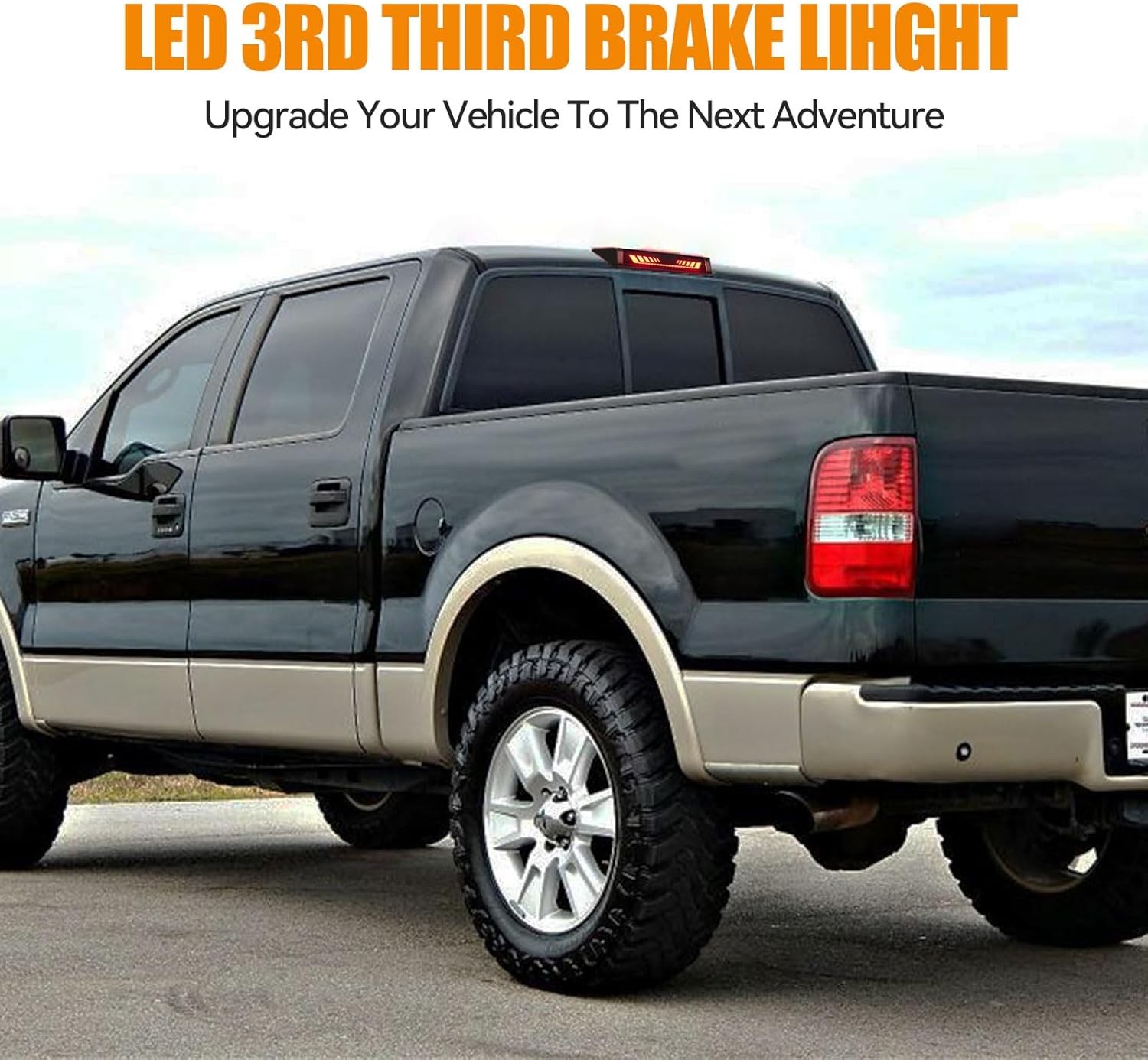 Third 3rd Brake Light LED for 2004-2008 Ford F150, High Mount Rear Brake Lights