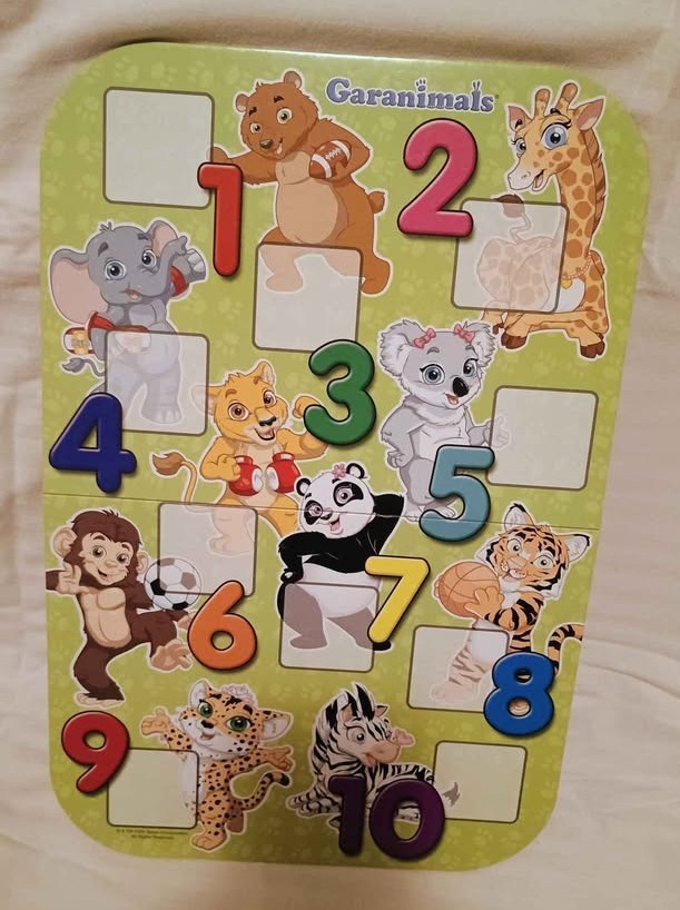 Garanimals 123 Games Preschool Counting Board Game Clean, Complete, Gently Used