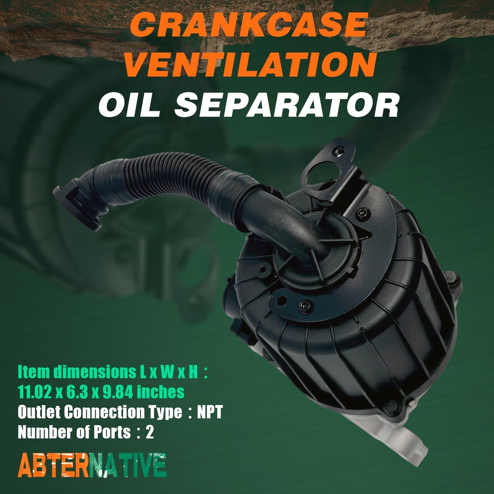 Crankcase Ventilation Oil Separator Diesel Compatible with Freightliner Truck…