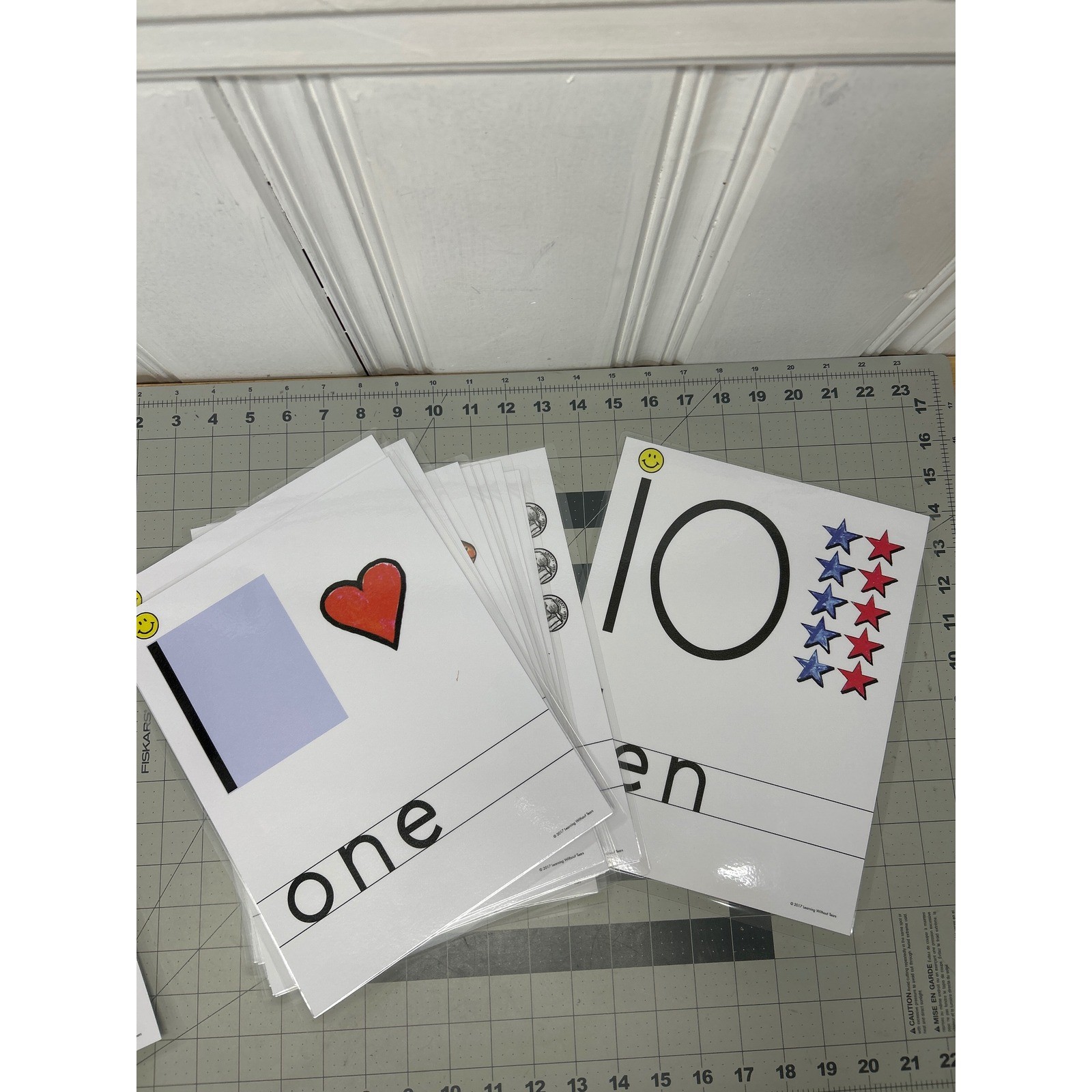 Learning Without Tears Print and Number Wall Cards Laminated Set Complete